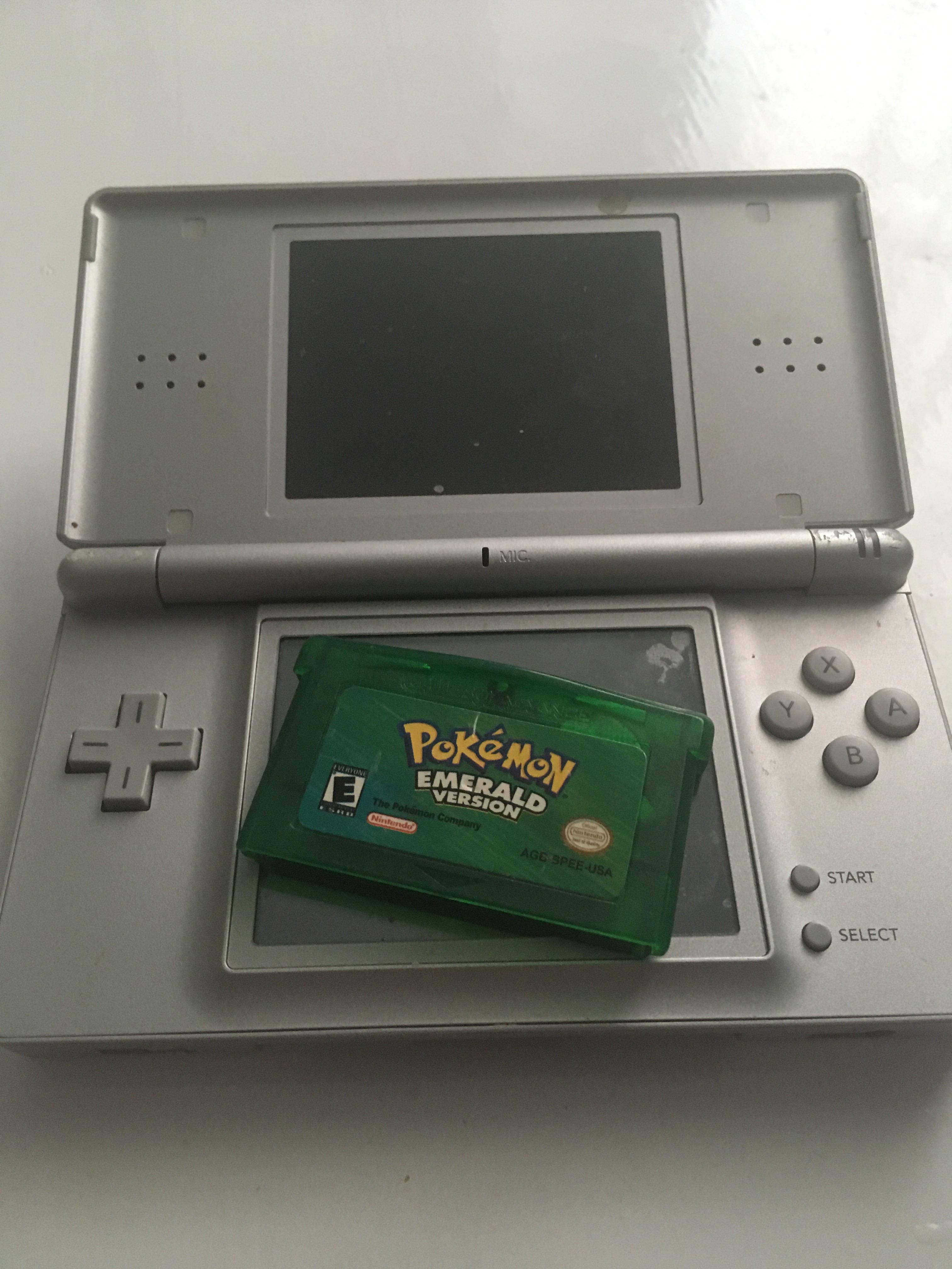 Just found my Nintendo DS lite with Pokemon Emerald I haven’t seen
