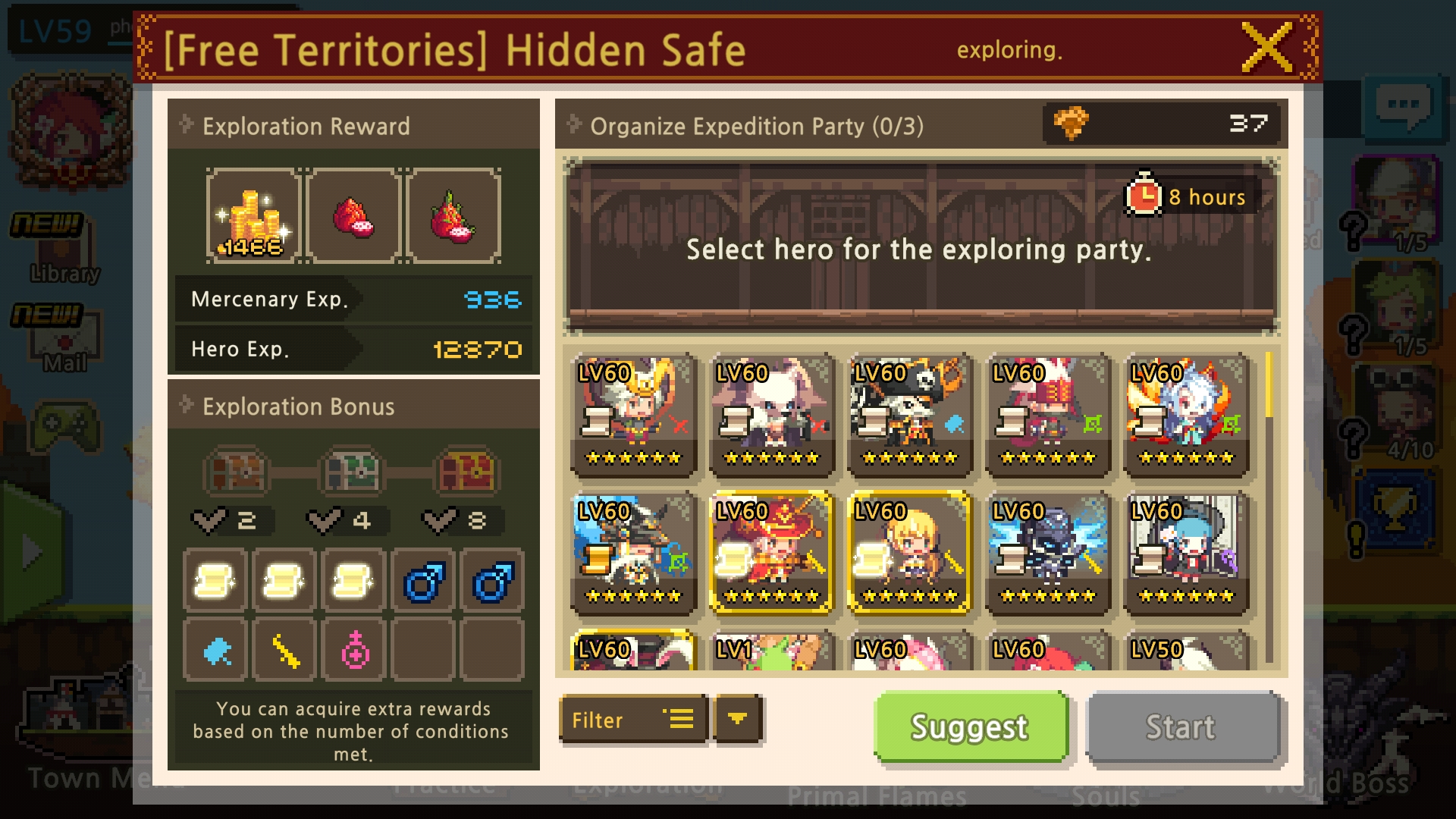 I don't think it's possible to get the last chest r/crusadersquest