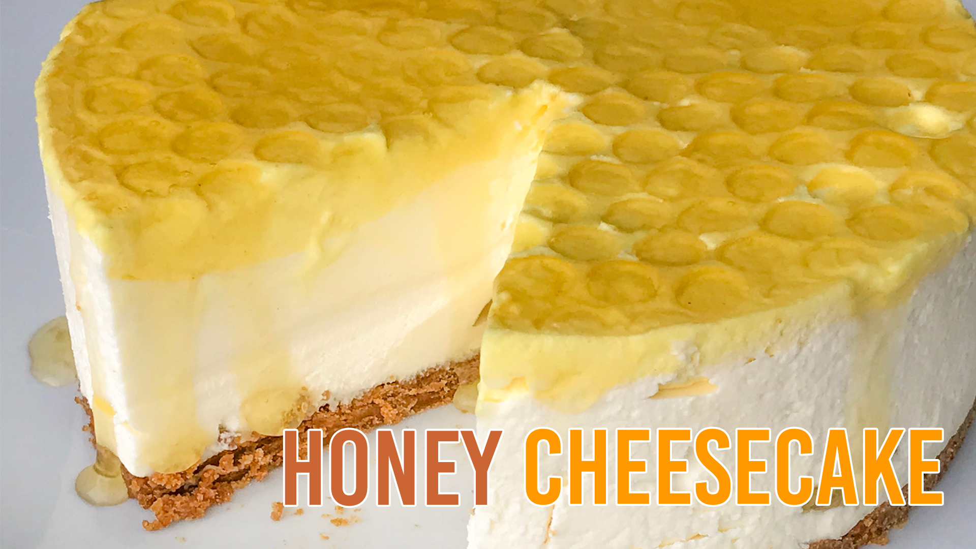 NoBake Honey Cheesecake 노오븐 허니 치즈케이크 Sernik Miodowy Na Zimno r/Baking