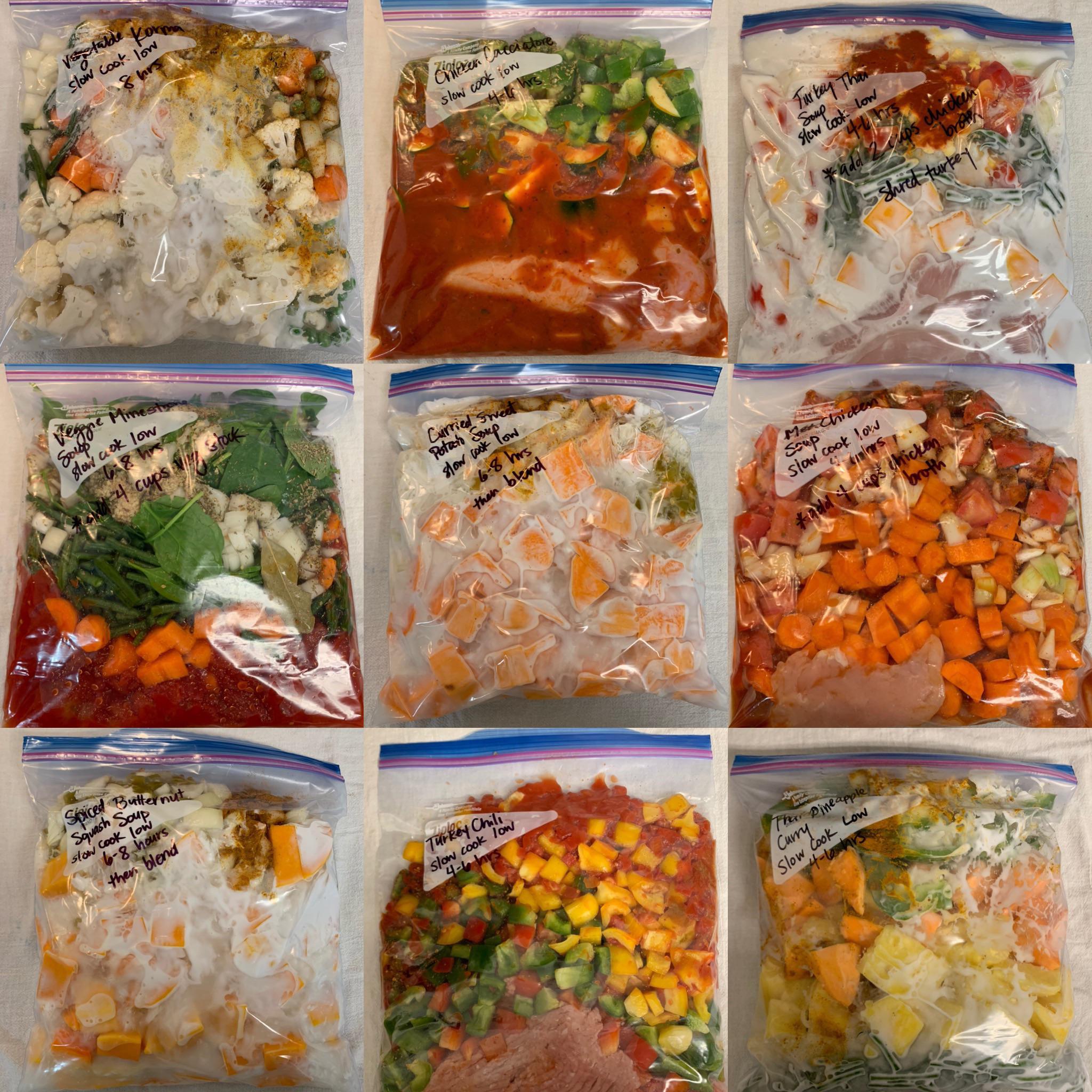 R2 D2 meal prep. Eleven meals are now waiting in my deep freeze to be