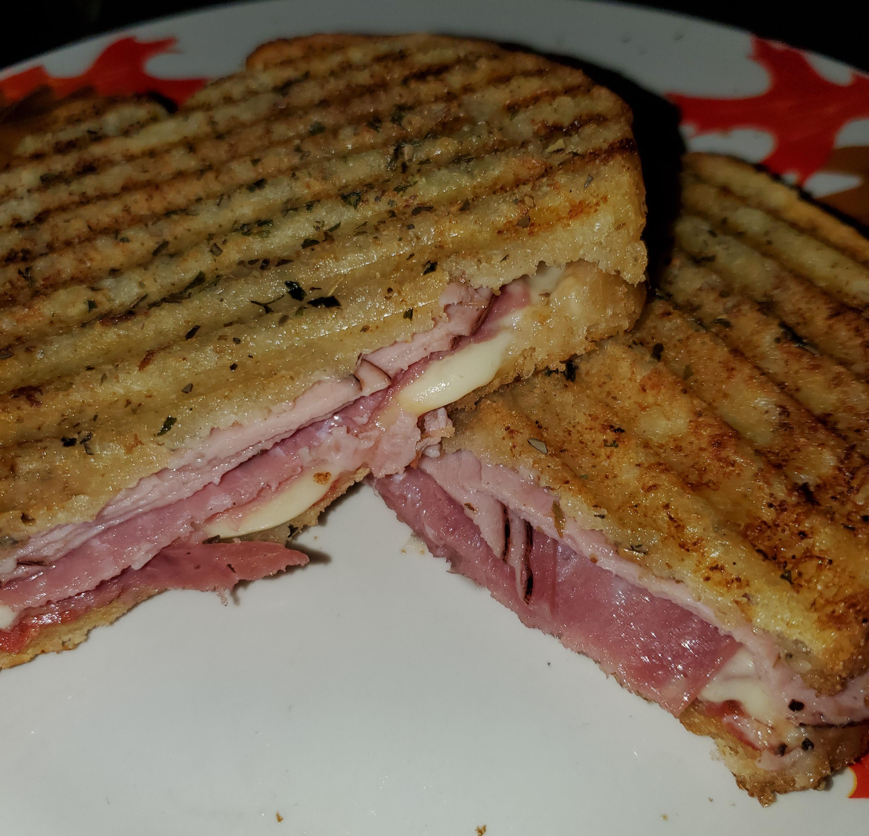 [Homemade] Italian Panini on Sourdough Bread with Smoked Cheddar r/FoodPorn