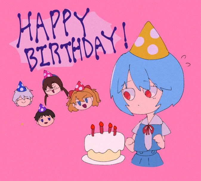 Happy Birthday Rei!【Artist Iganashi1】 r/evangelion