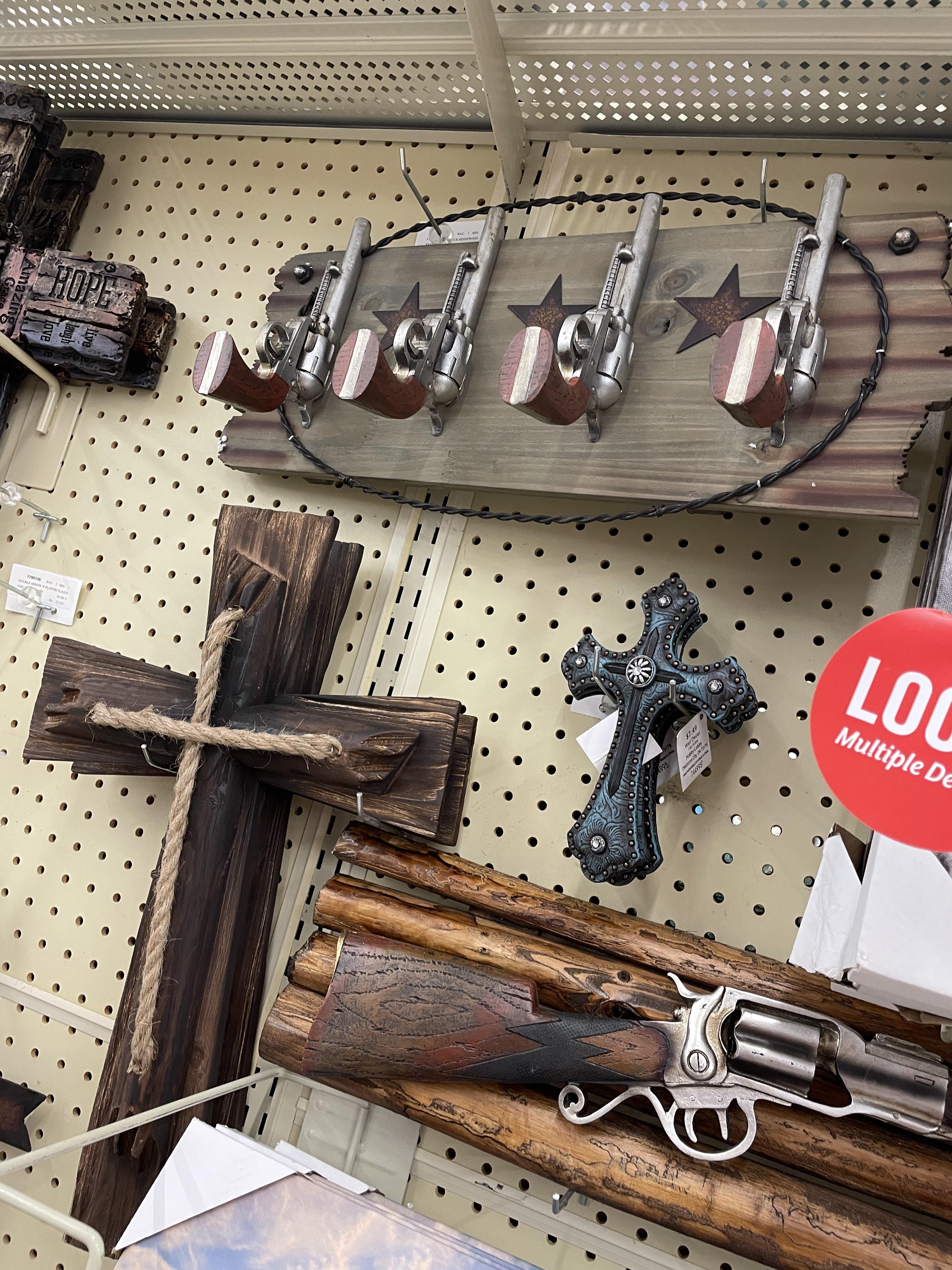[OC] Hobby Lobby crossmerchandising the God and gun decor. r/pics