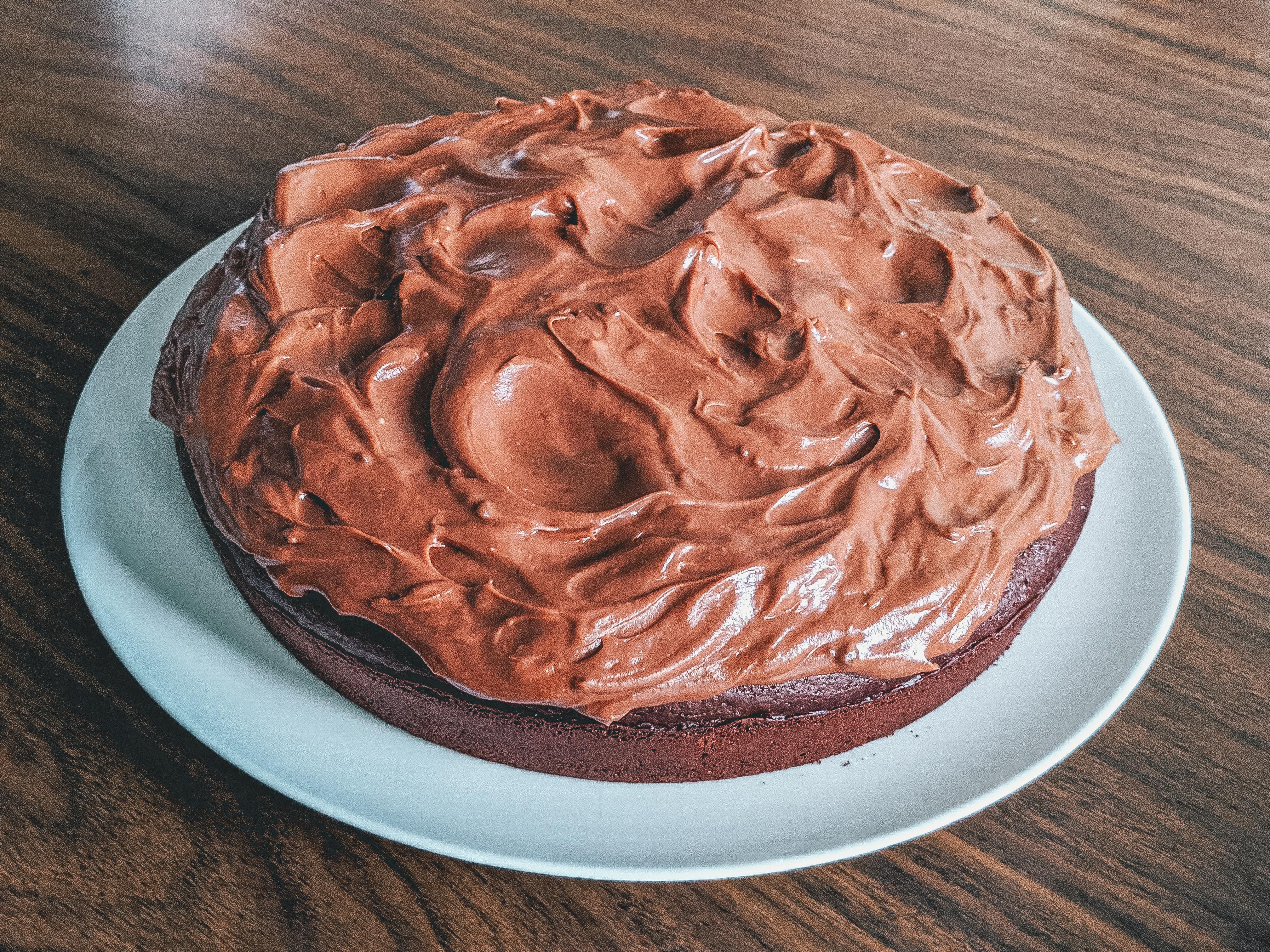 Attempted Chris' Easy Chocolate Cake for NYE Dessert r/bon_appetit