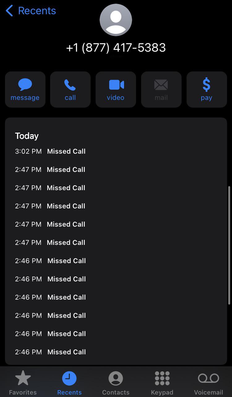 How’d they even manage to spam call me this frequently? Not a single