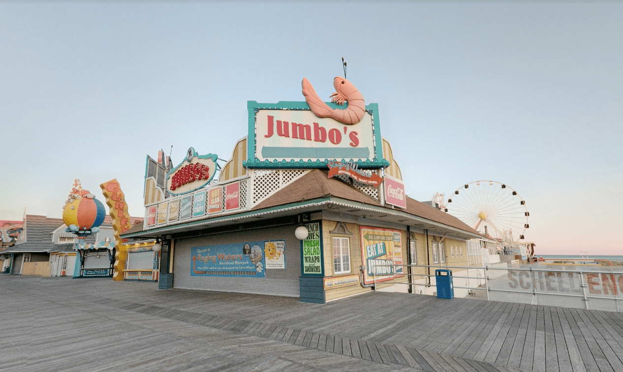 Former McDonald's is Jumbo's Pub and Grill, on the Boardwalk of