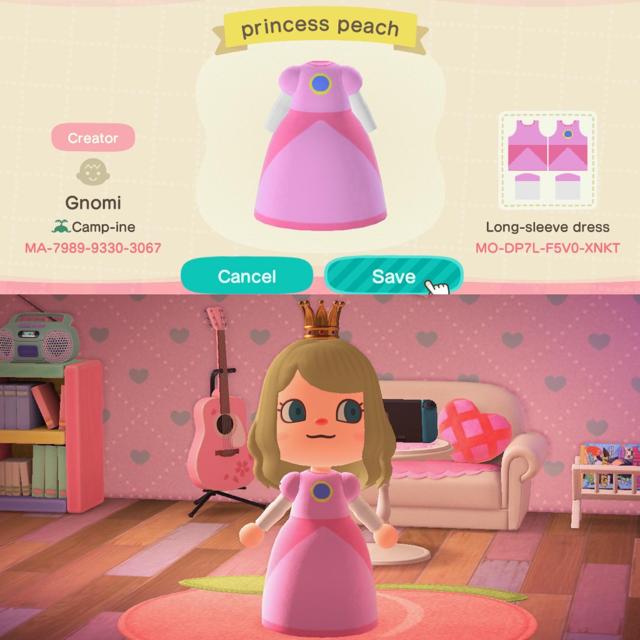 i made a princess peach dress if anyone wants to use it 💖 r