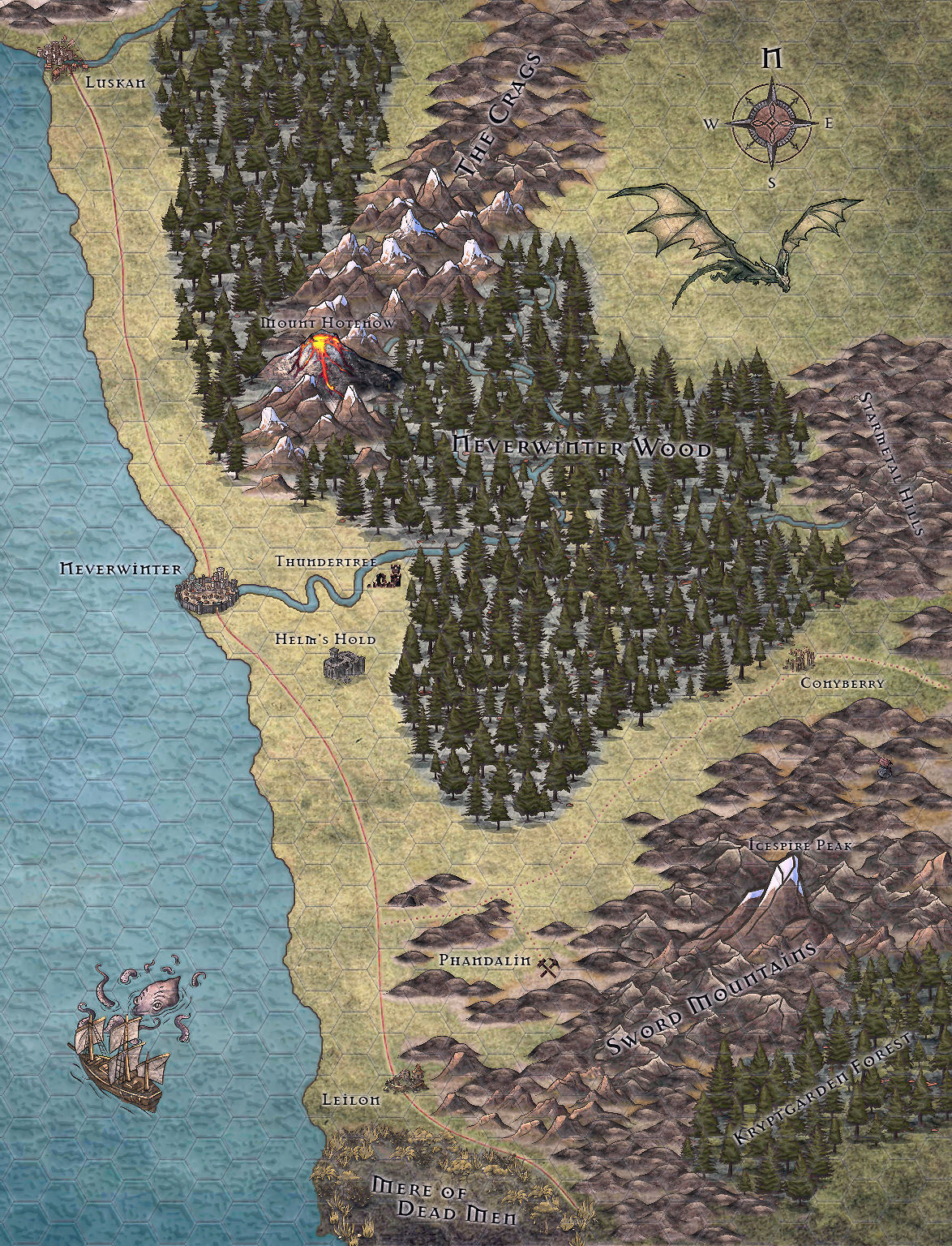 Dnd 5e Sword Coast Map