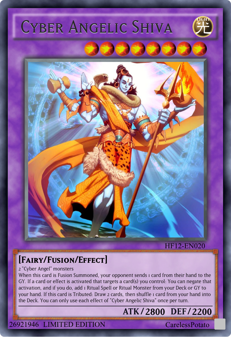 Cyber Angelic Shiva Cyber Angel Fusion Monster (Archetype Poly in