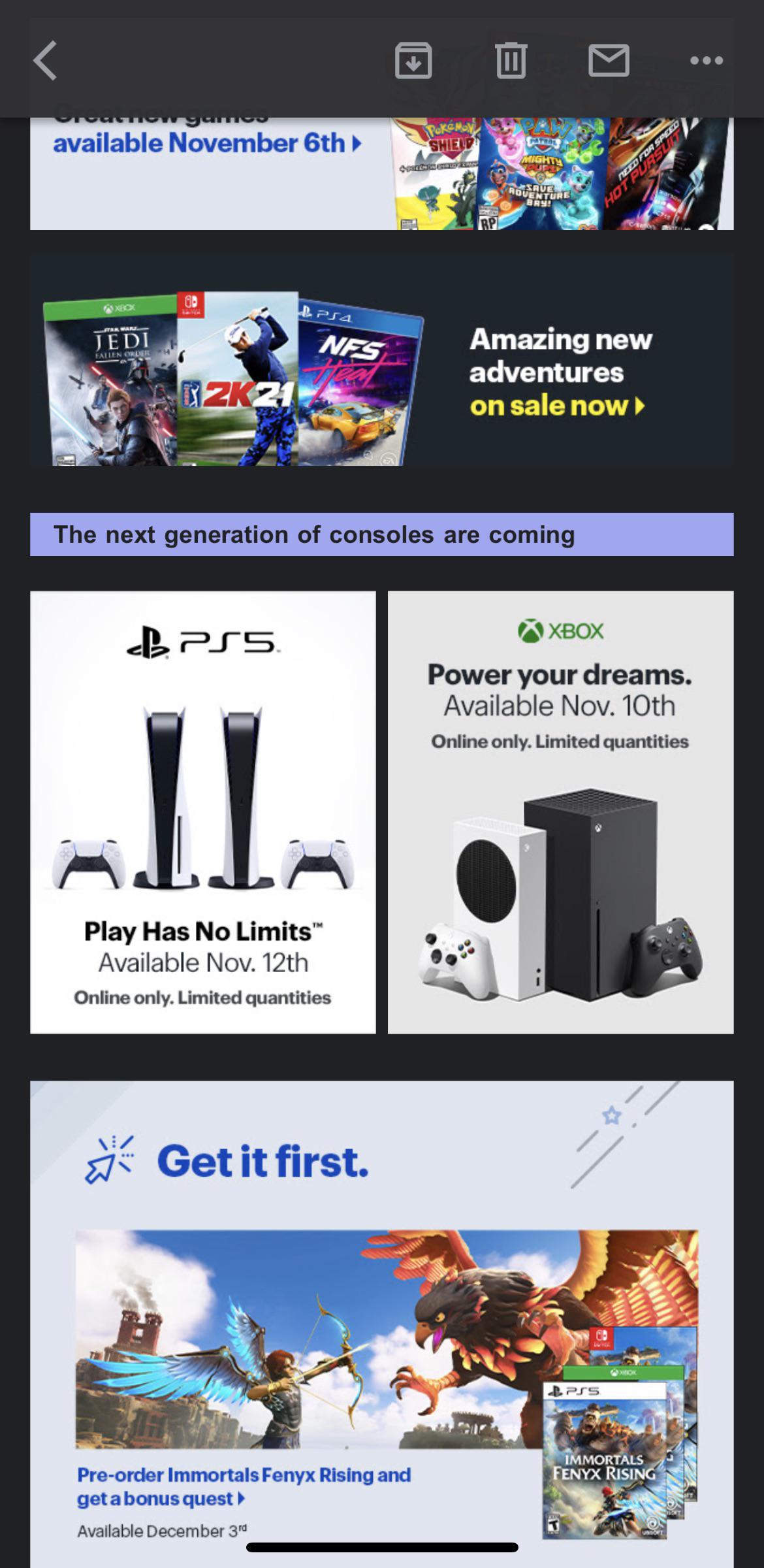 You’ll be able to order PS5 online on November 12th from Best Buy