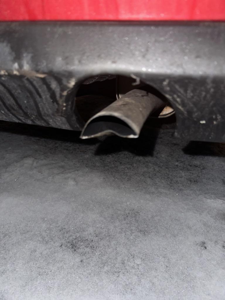 dented exhaust pipe. how to fix? r/MechanicAdvice