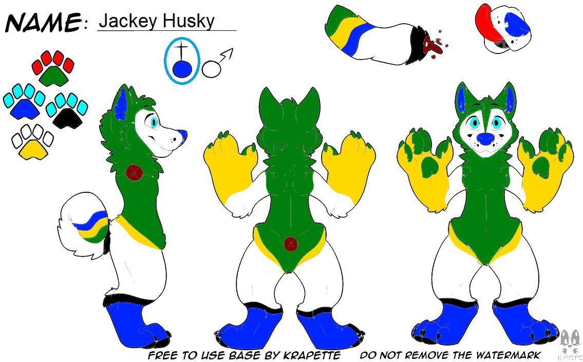 My Fursona ref. sheet i edited in (you can see