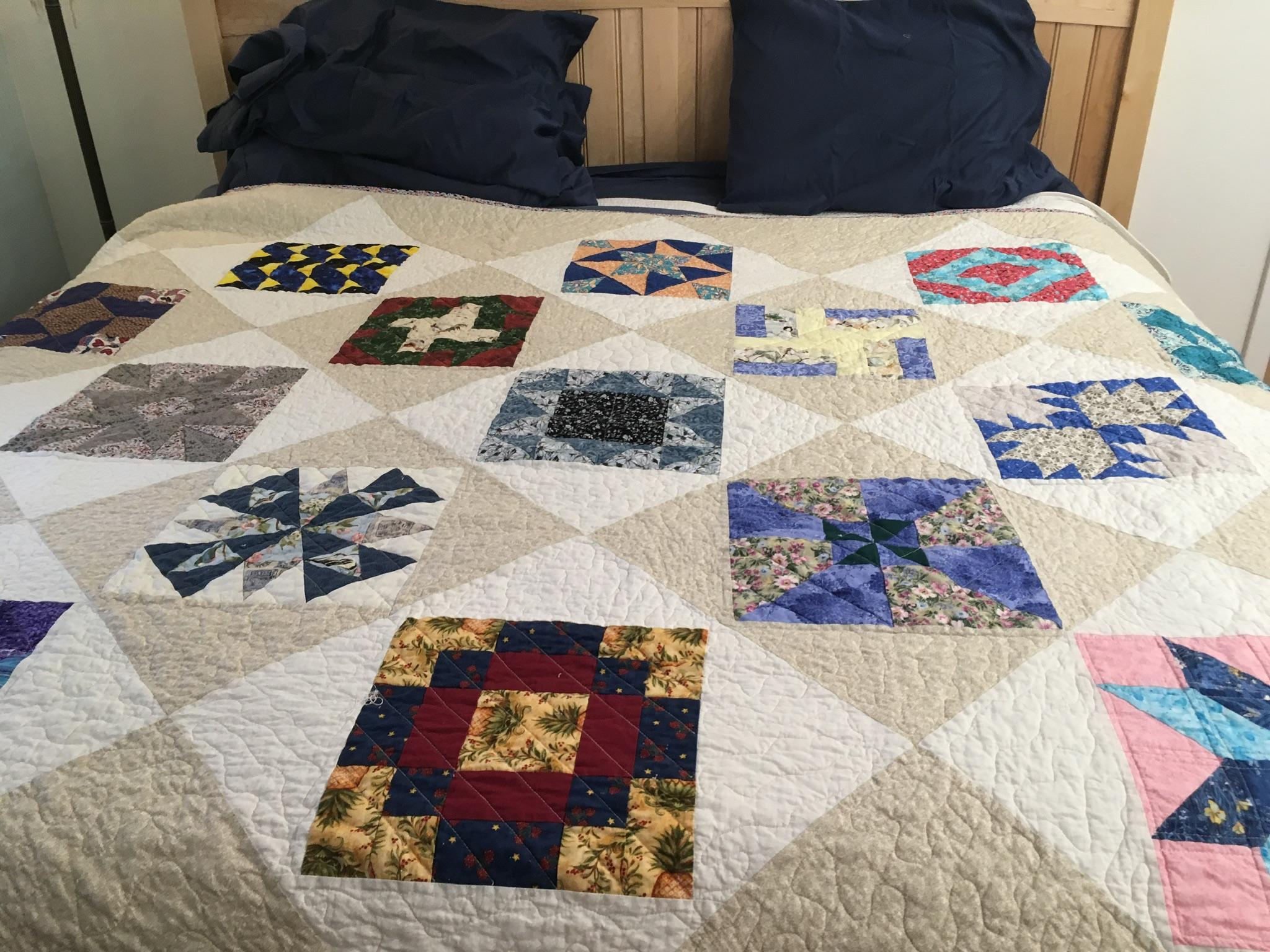Quilt Block Exchange and StashBuster. also first time FMQ r/quilting