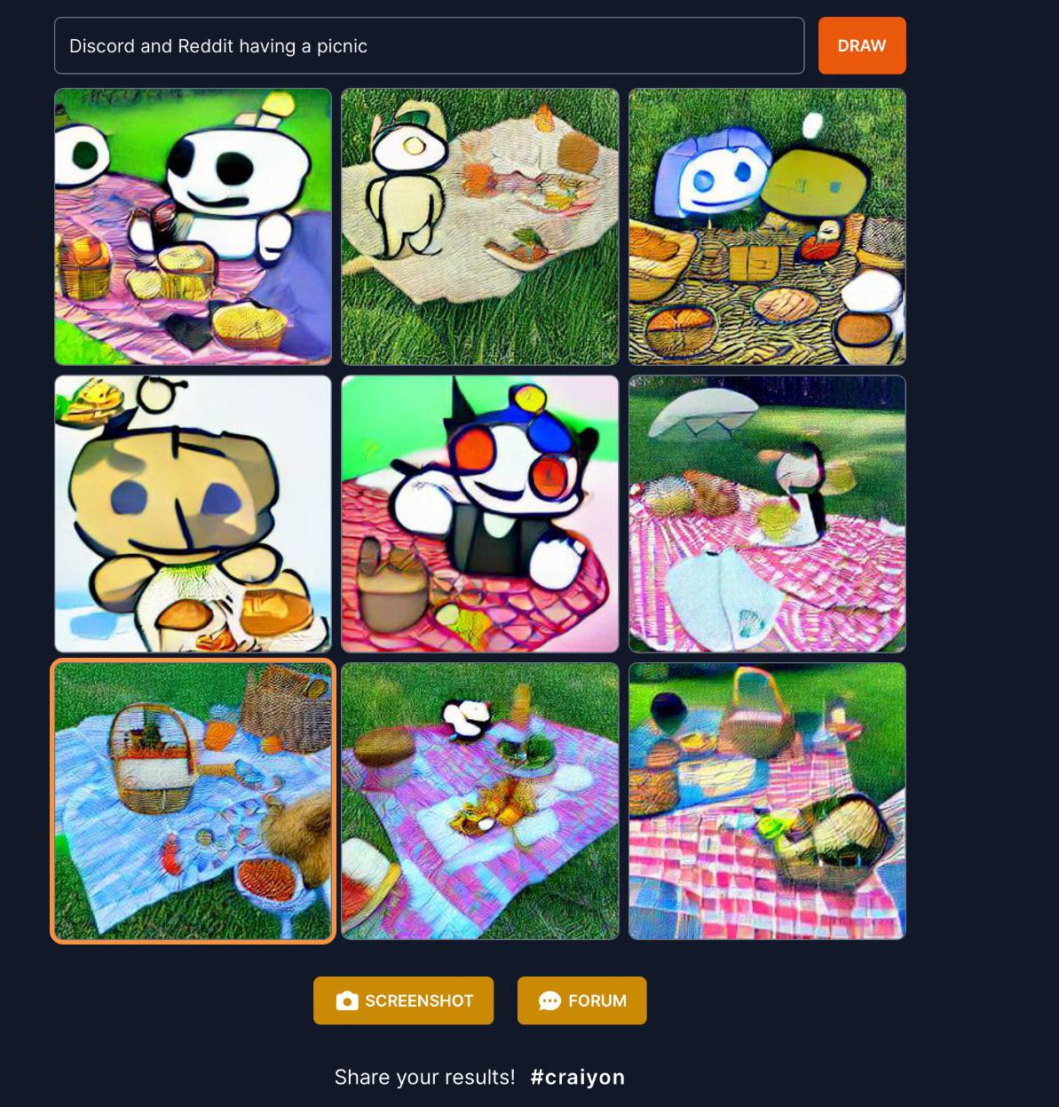 Discord and Reddit having a picnic AIGeneratedArt