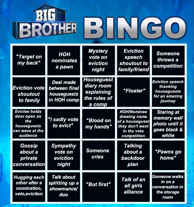 Big Brother Bingo (Weekly game) BigBrother