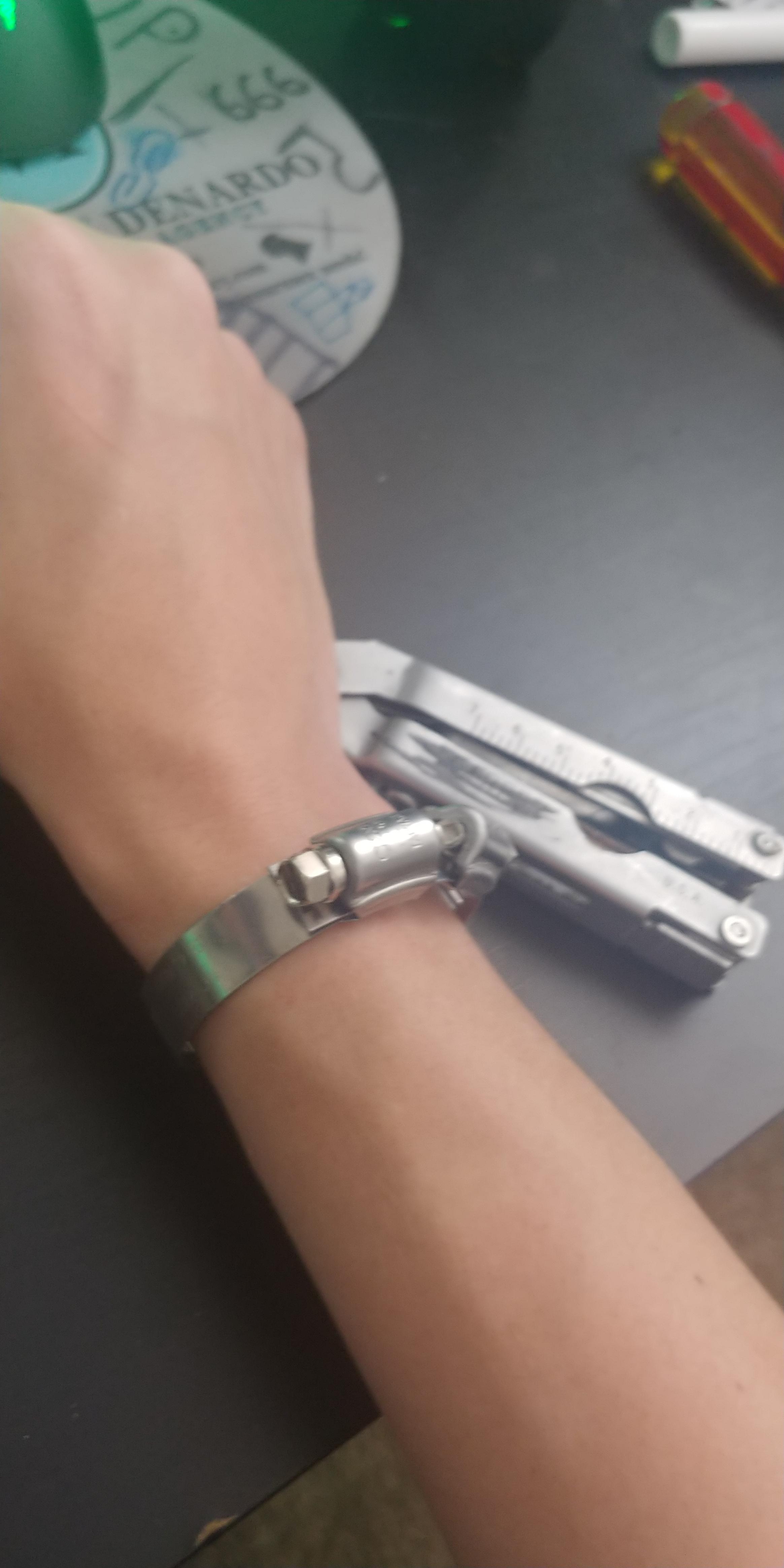 [INSPO] made a bracelet from hose clamps thoughts? r/streetwear