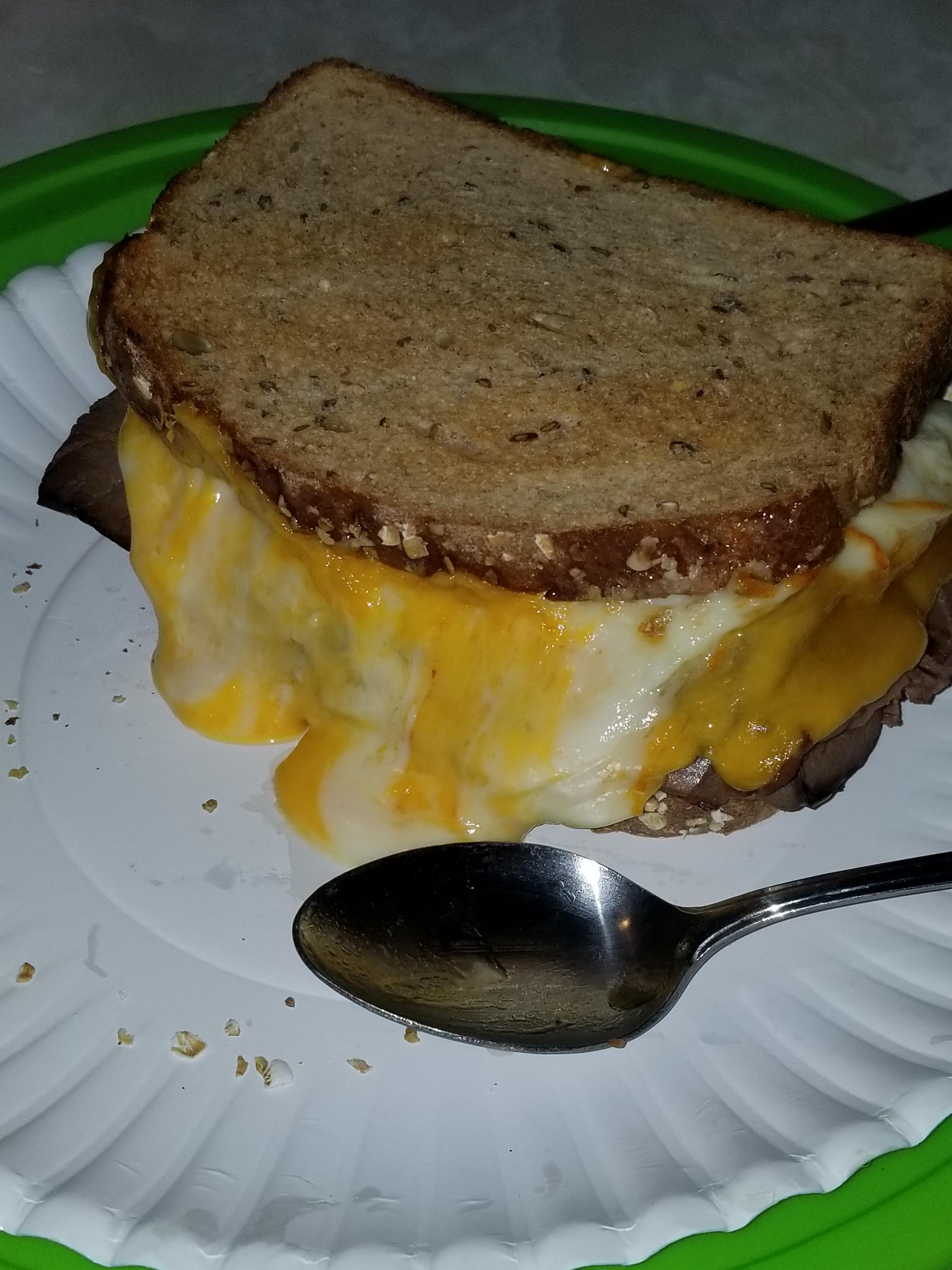 Muenster+Cheddar, melted together=the best cheese. tell me I'm wrong