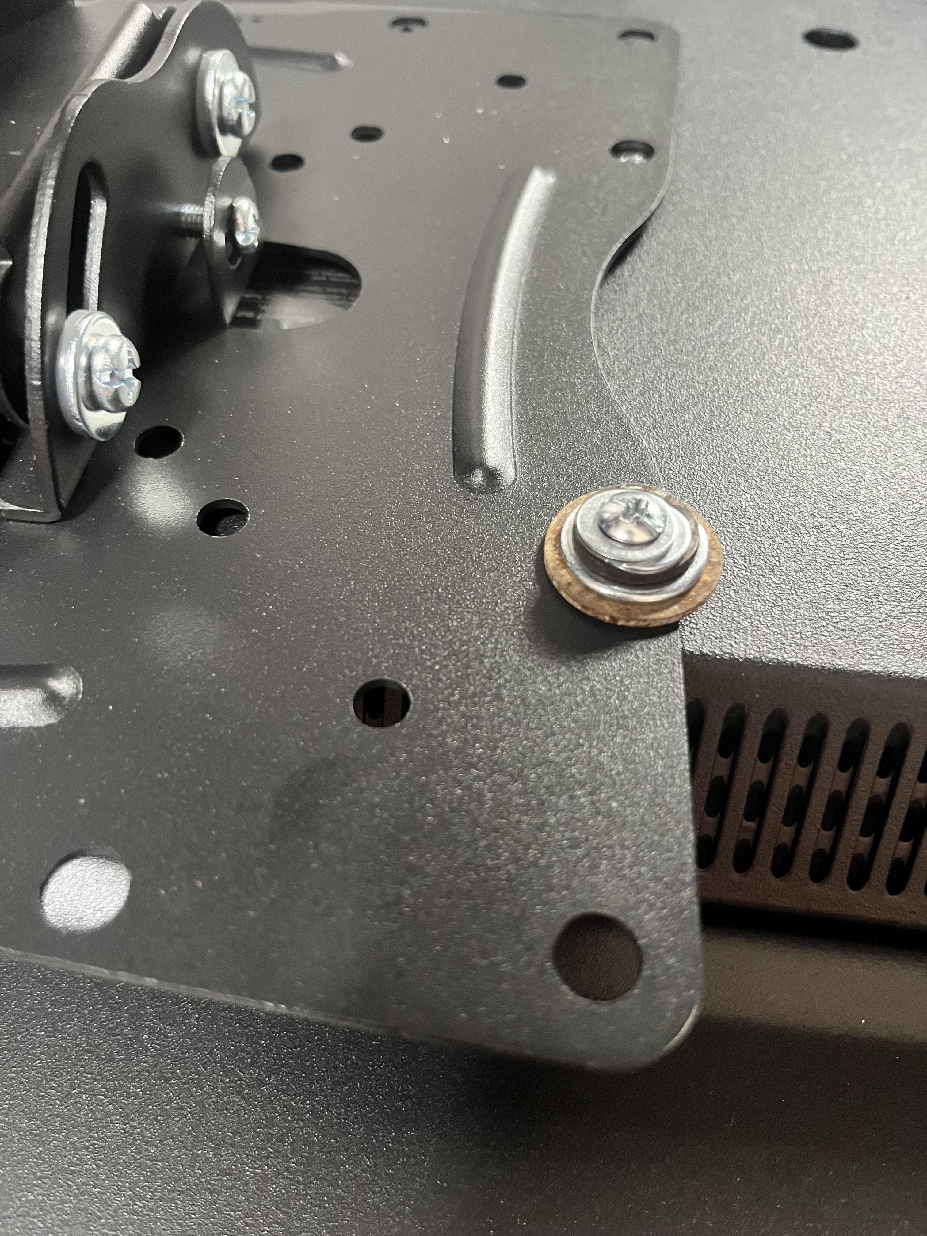 I was trying to install a wall mount to a tv, but the screws were too