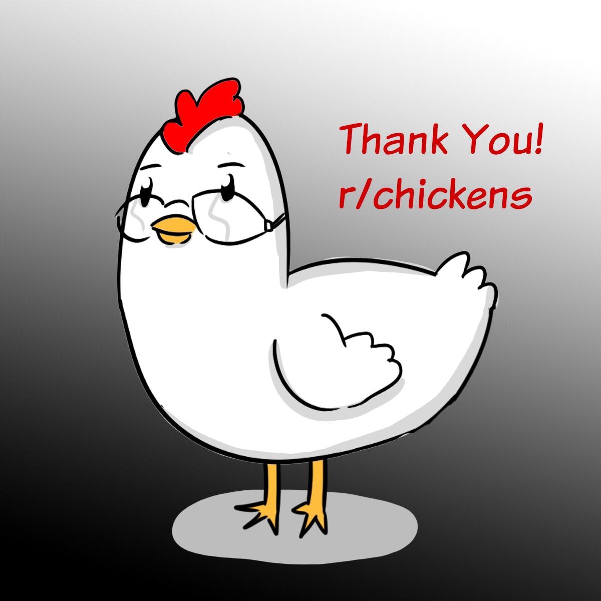 Thank You to r/chickens chickens