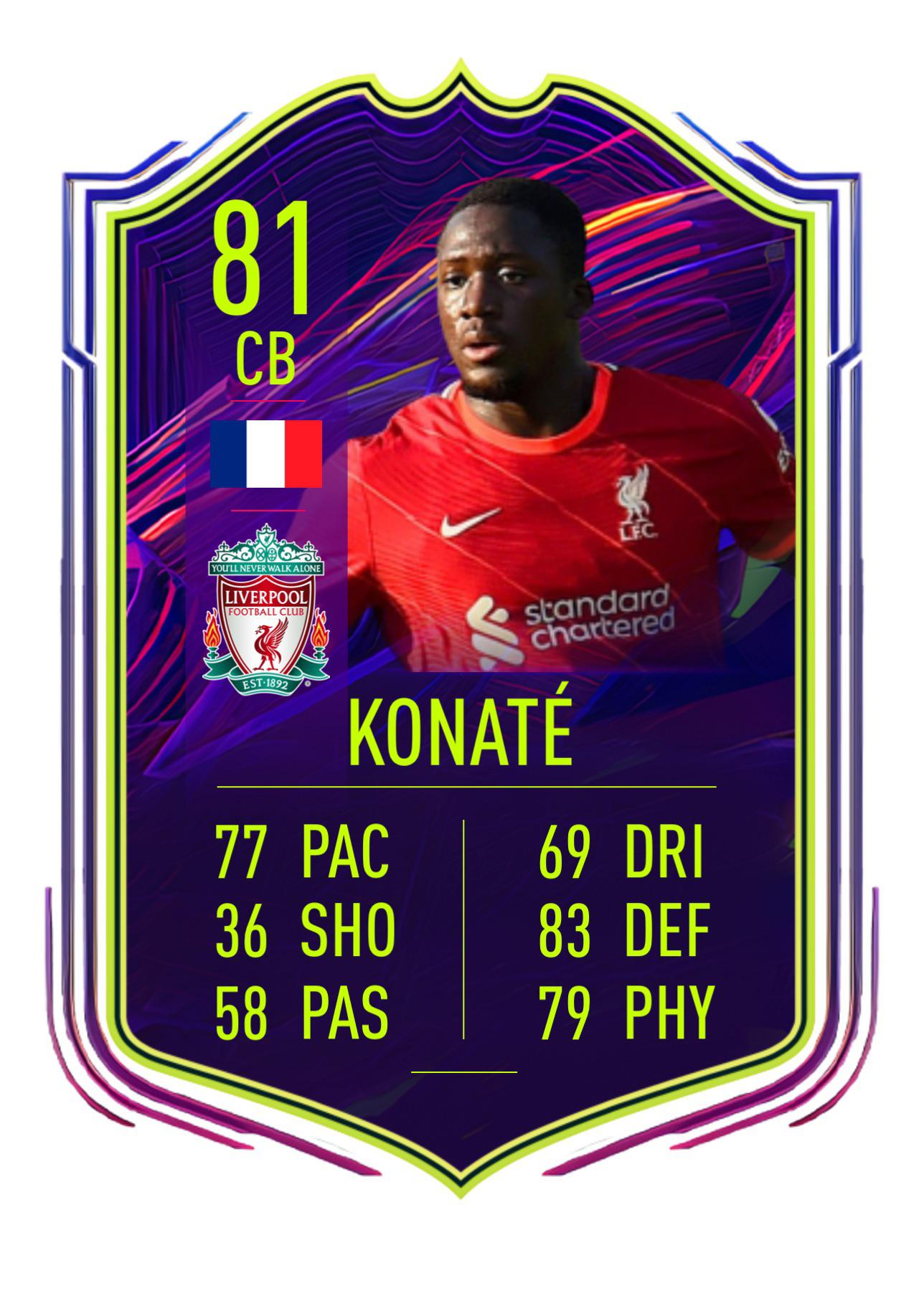 Konate otw card for Fifa 22 hope u like it! r/fut