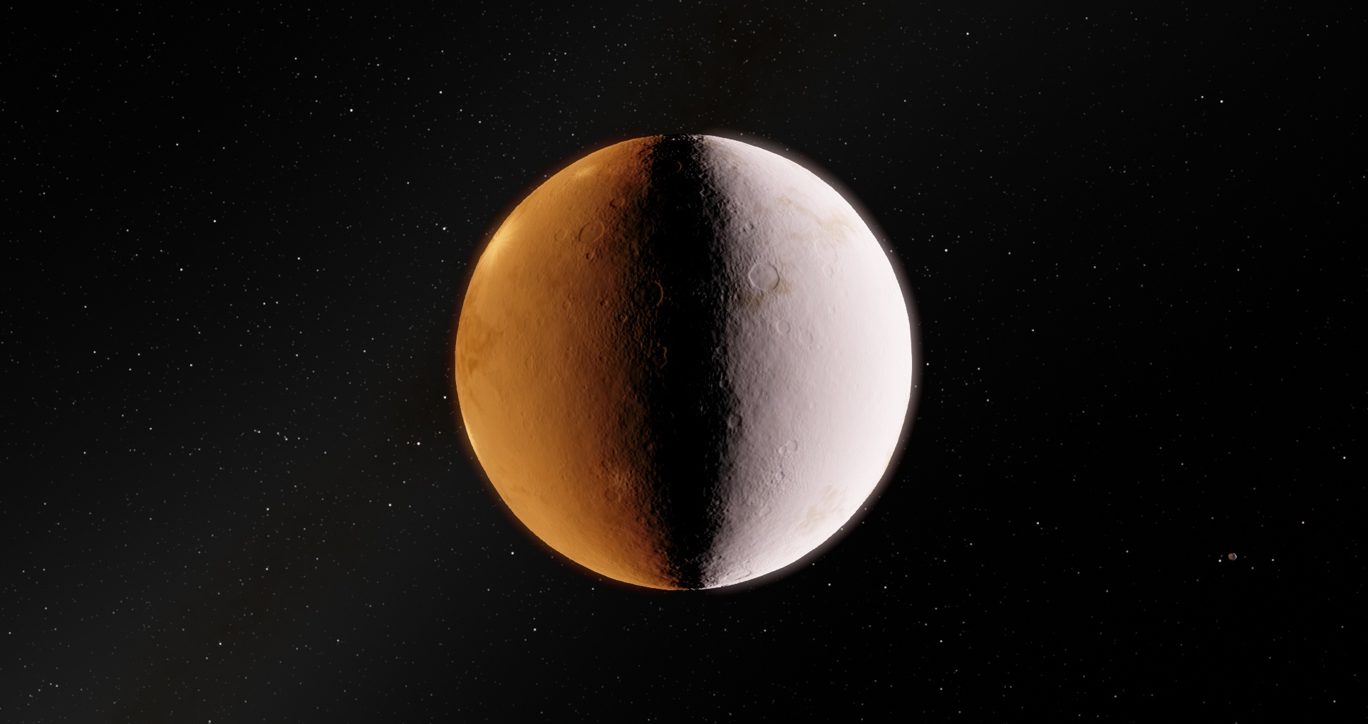 Half Red Half White r/spaceengine