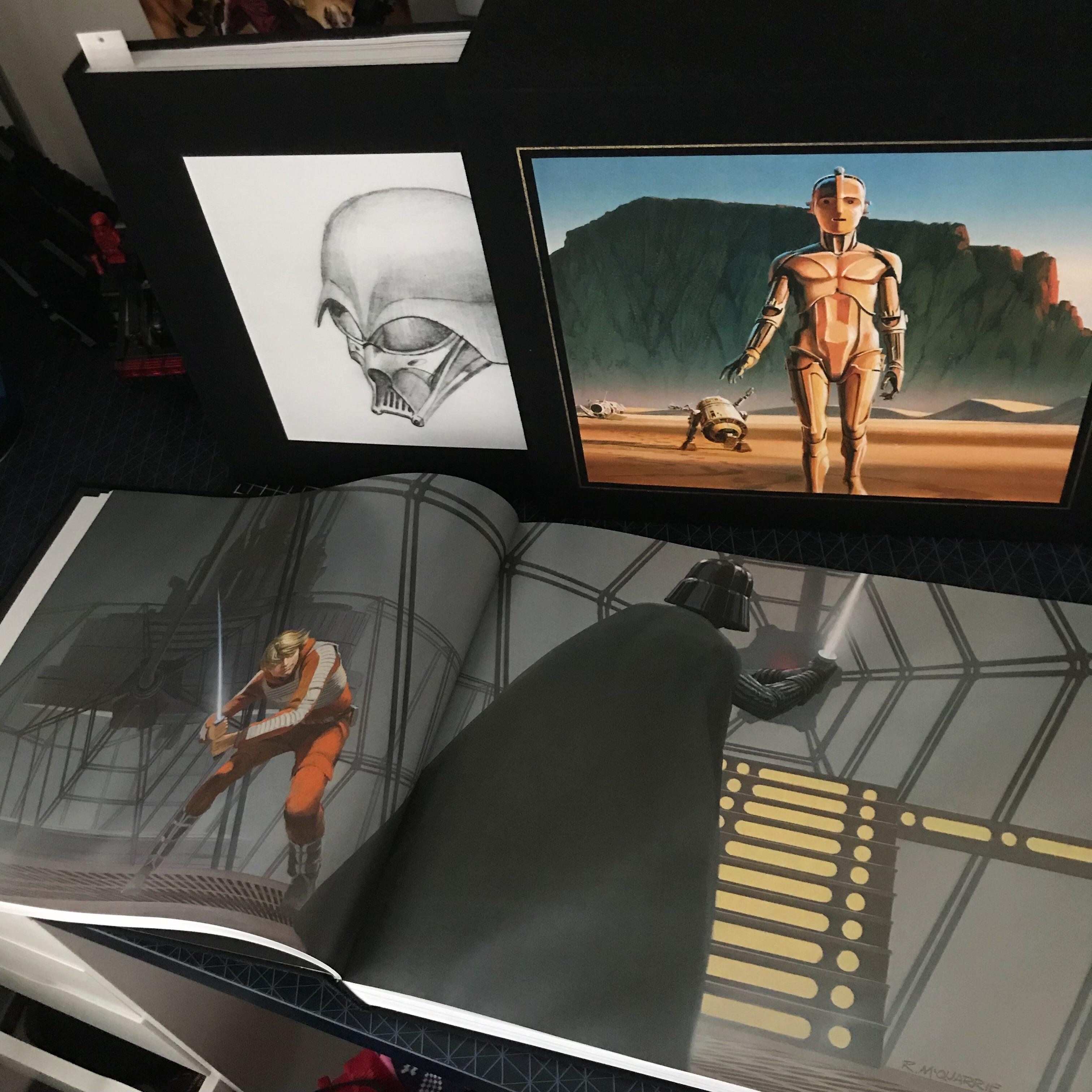 was given Ralph McQuarrie’s complete Star Wars art book for Christmas and Ohmygod I am relishing