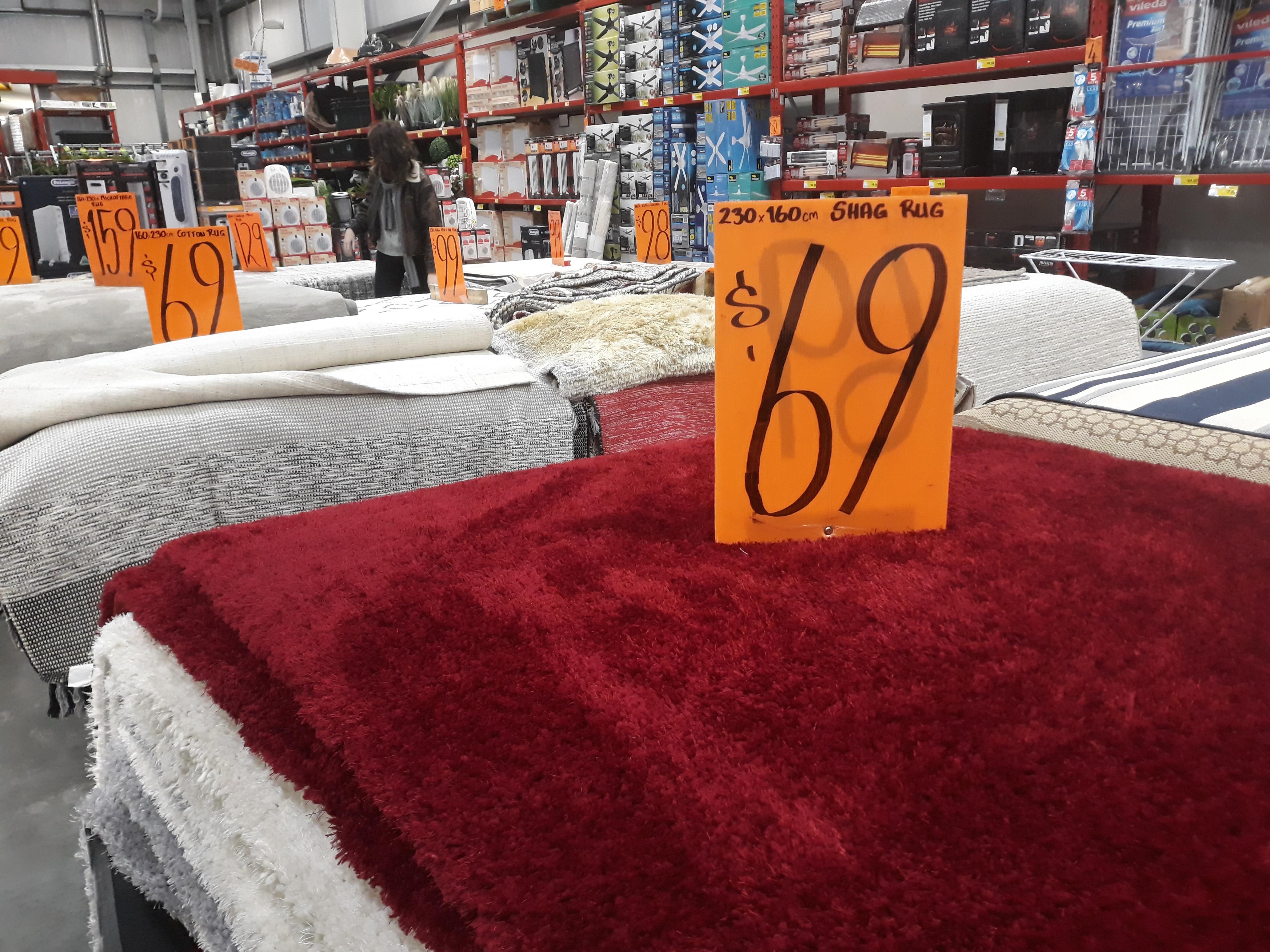 Bunnings, SHAG rug, 69!! That has to be intentional, right? r/australia