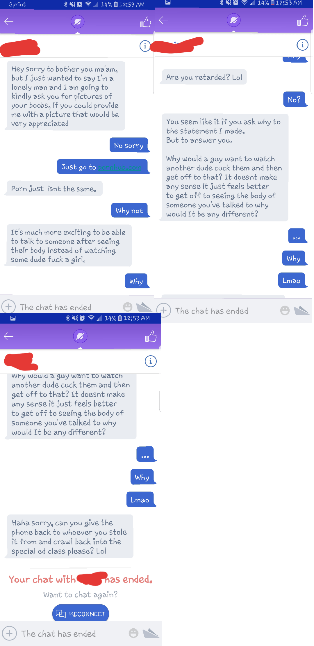 This is what some guy said to me on a random chatting app. Didnt know