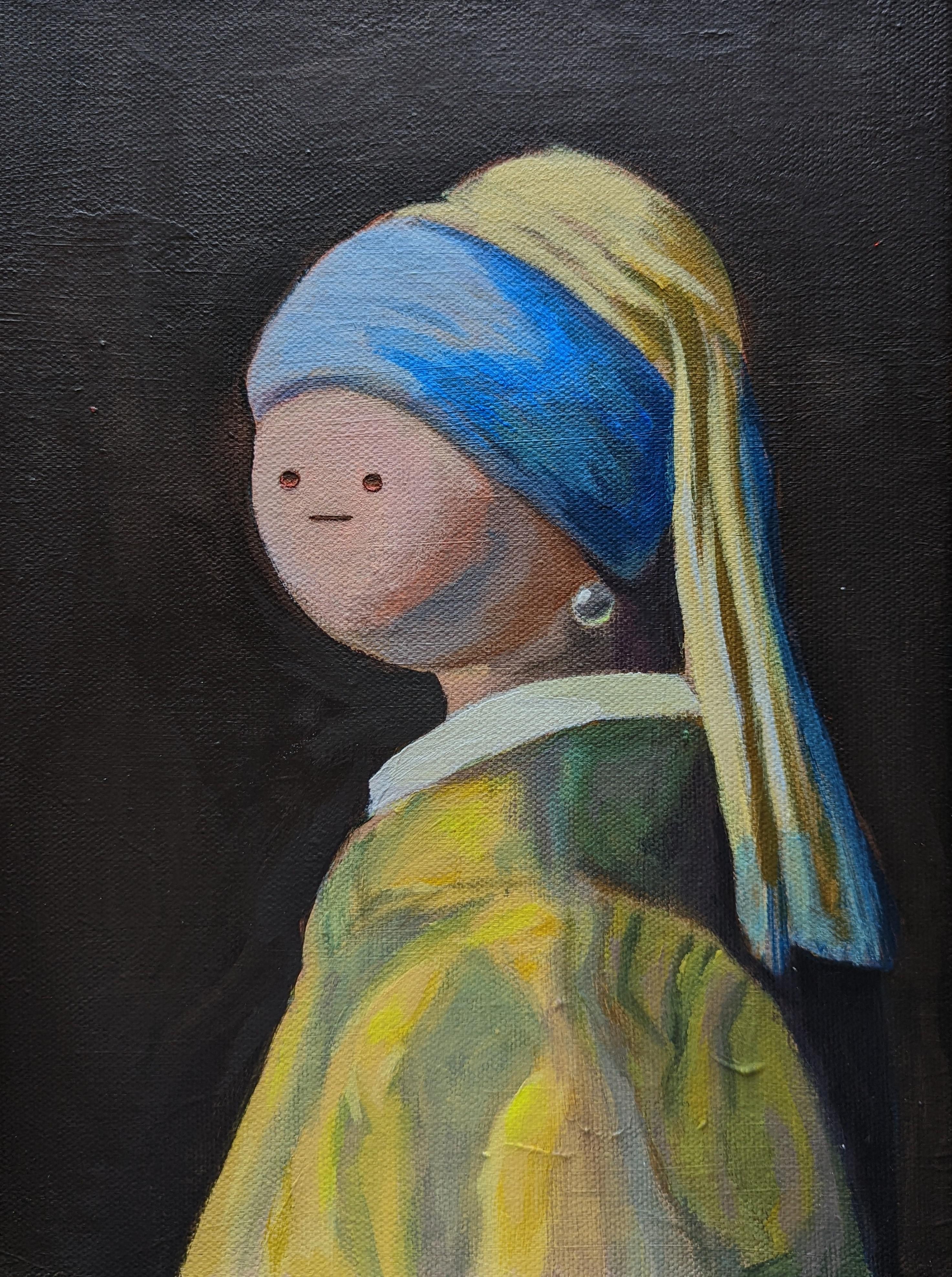 MichaelPocketList I made this painting called 'gurl with a purl earring'