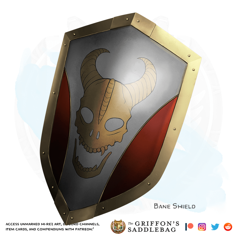 {The Griffon's Saddlebag} Bane Shield Armor (shield) r