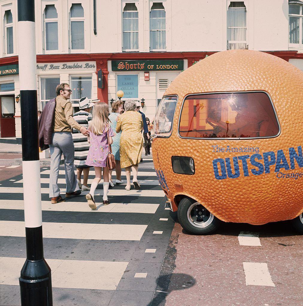 The Amazing Outspan Orange vehicle, used to promote South African