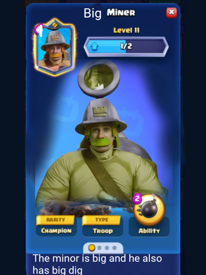 [2022] Card idea Big Miner Clash Royale Dev Tracker devtrackers.gg