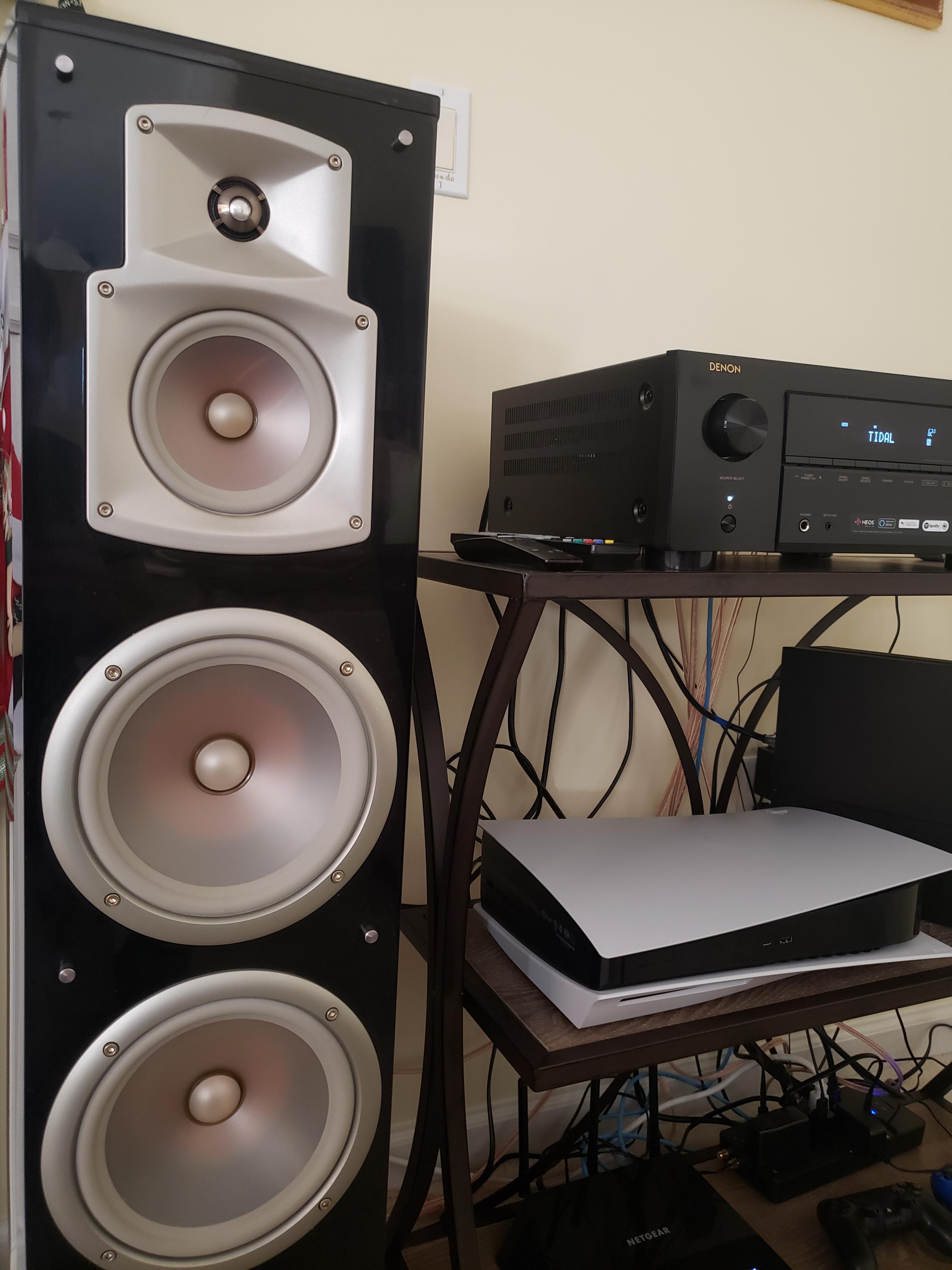 Sound doesn't coming from mid speaker on both yamaha ns777. They are