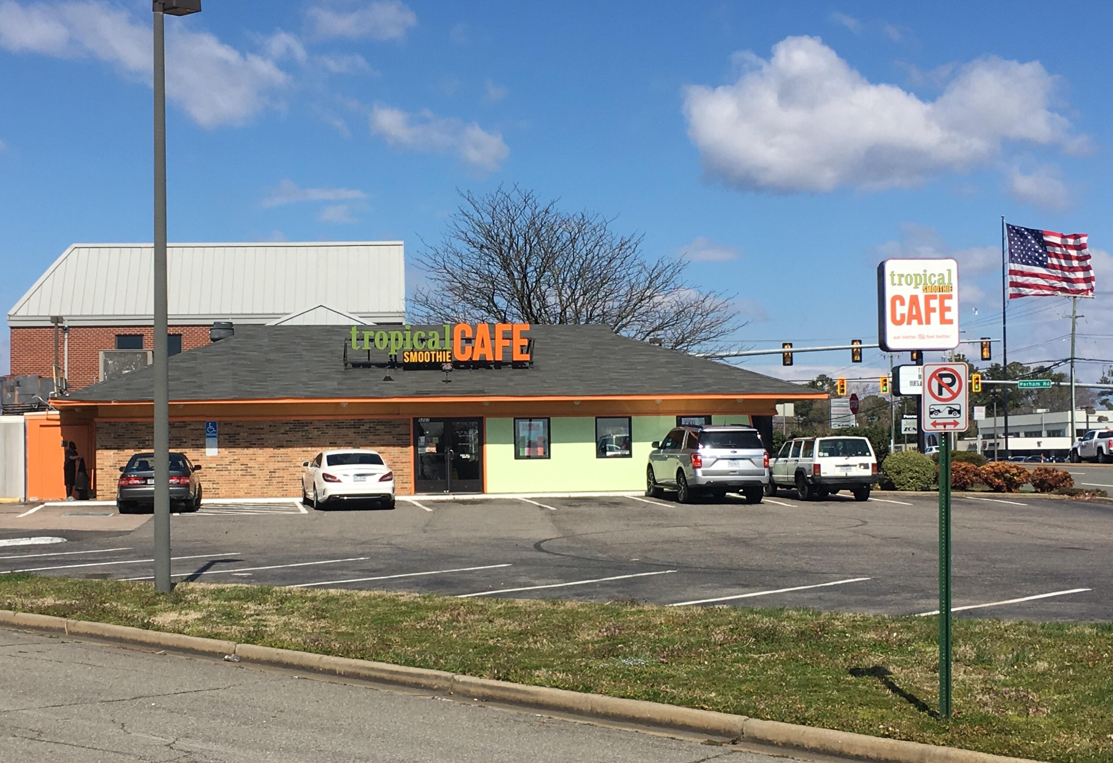Former Pizza Hut, now a Tropical Smoothie Cafe on Broad street in