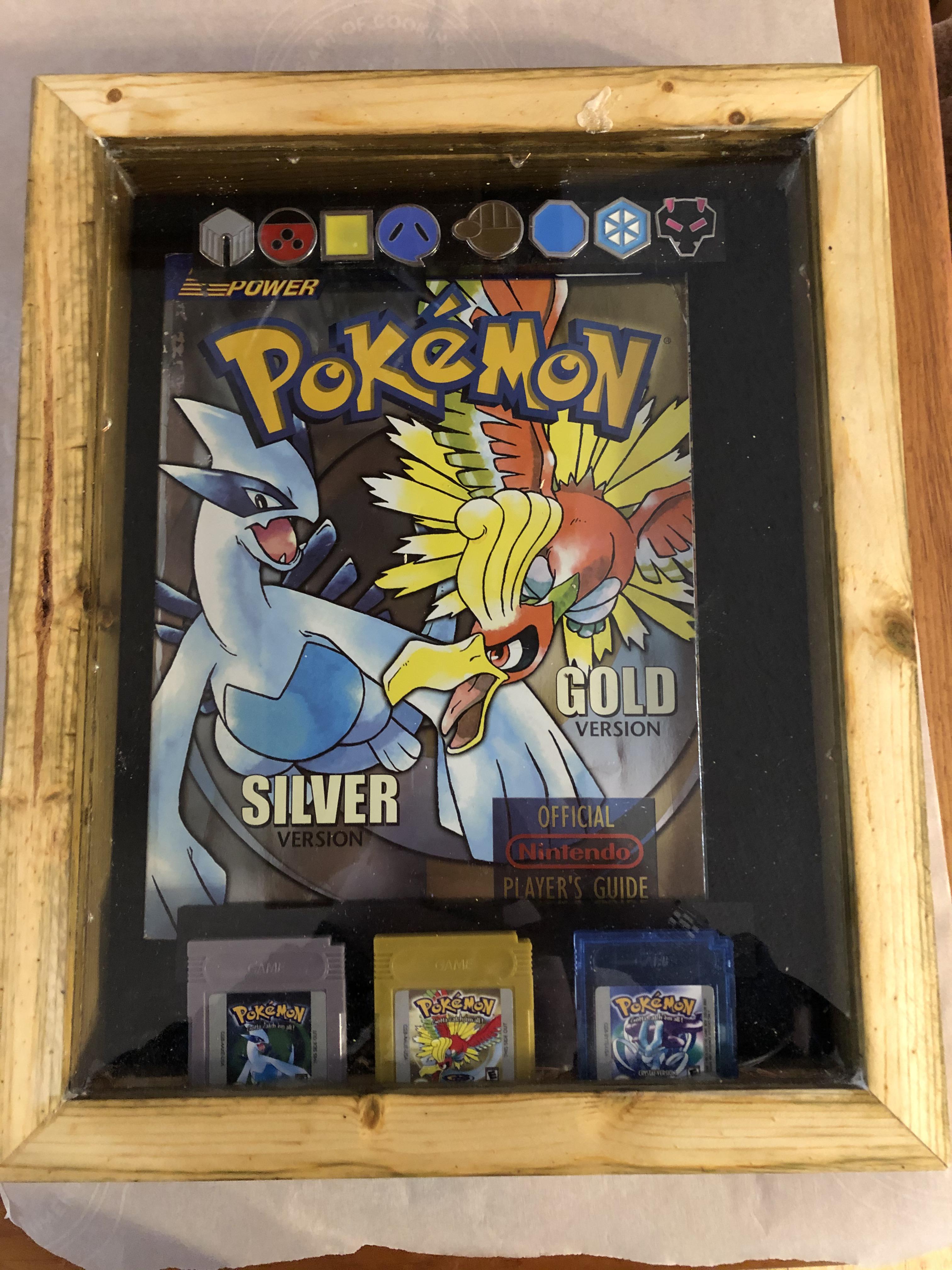 My dad made me a shadow box r/pokemon