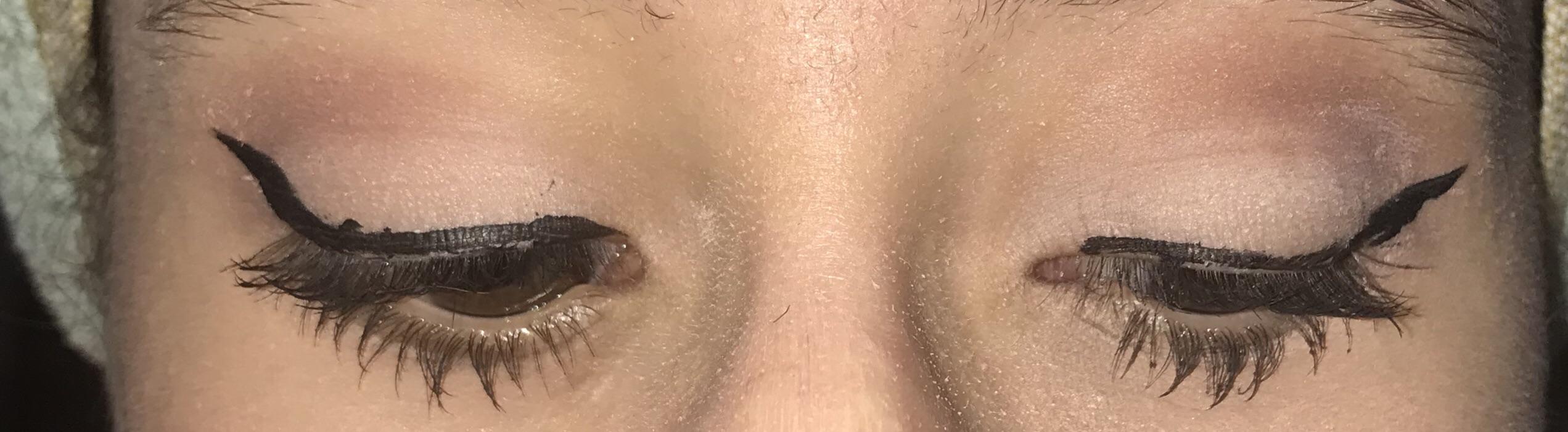 AttentionExcuse my bad eyeliner job. I tried to do a veeery soft cut