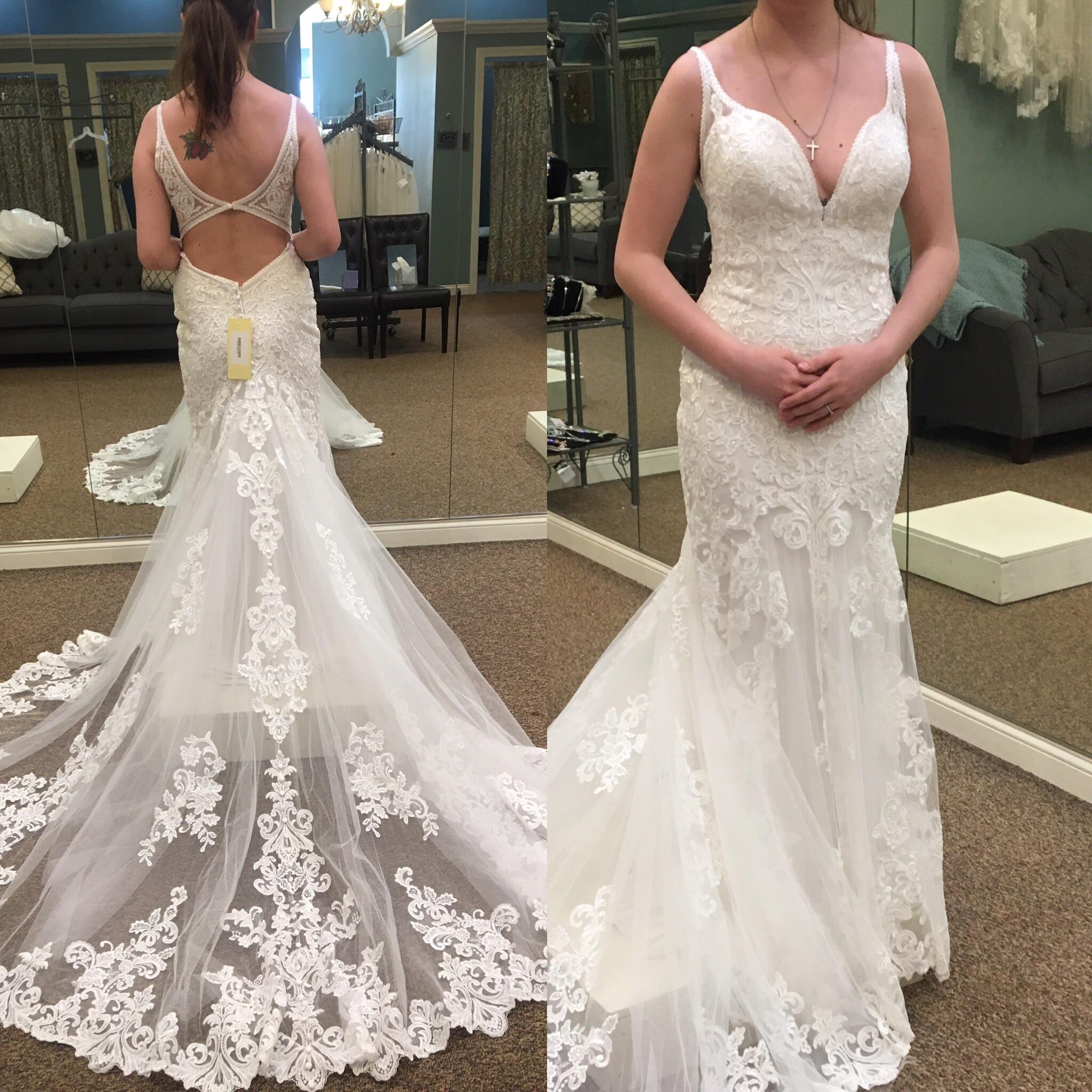 Just picked up my dress (before alterations)! Wedding day can’t come