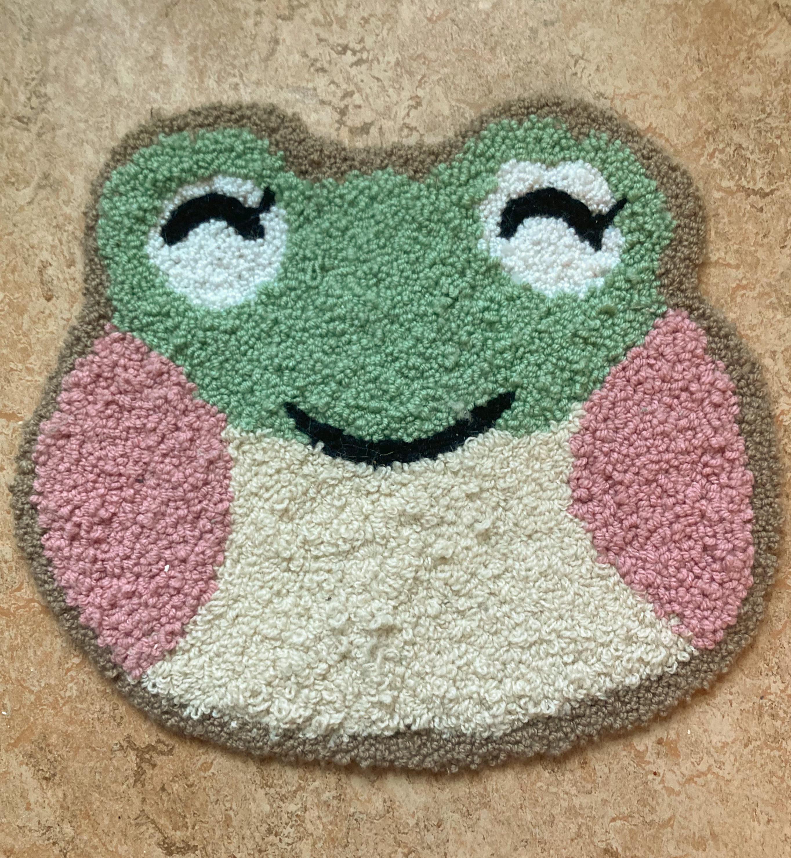 lily rug my sister made for me, i love it and treasure it with my