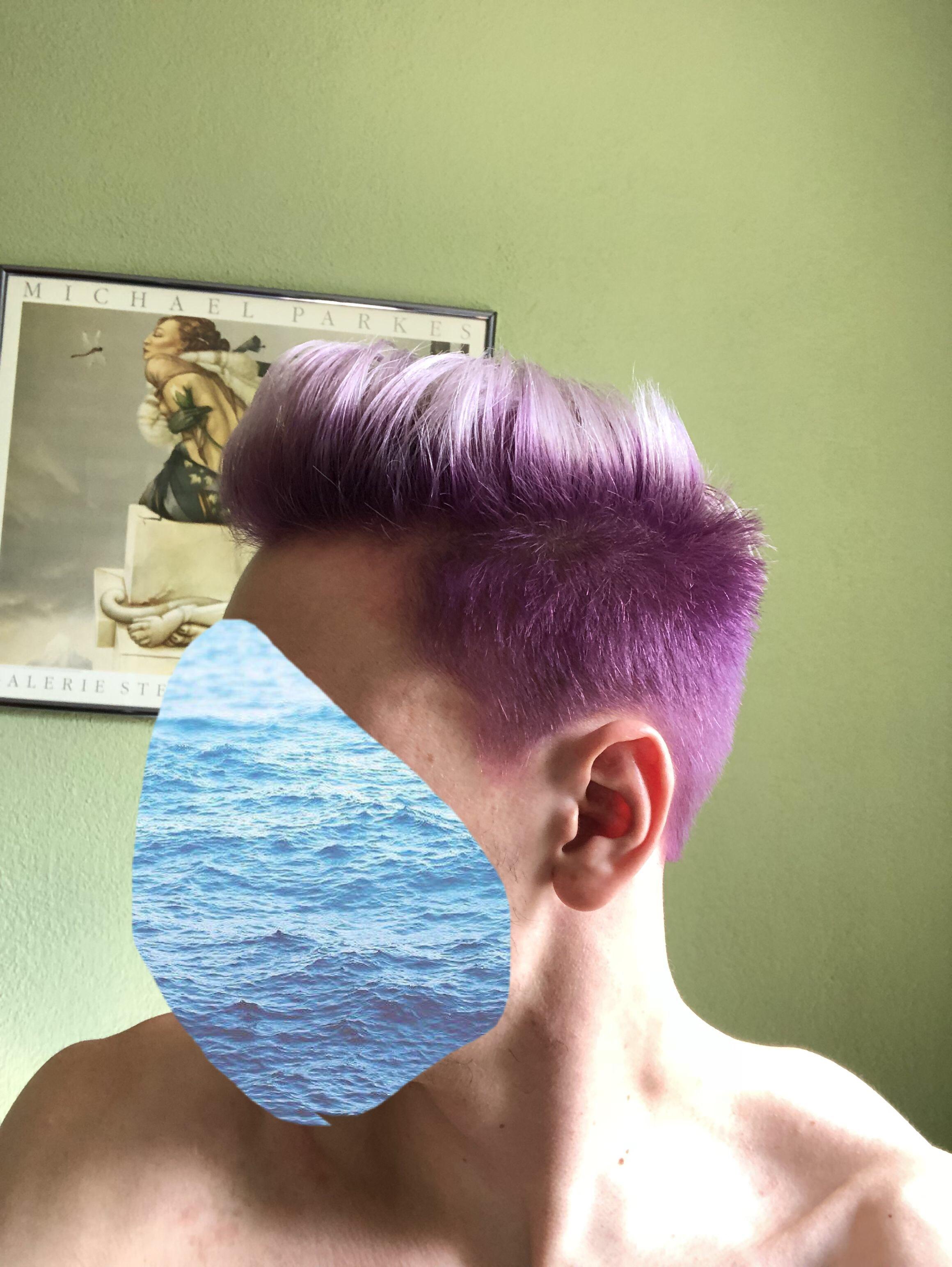 Advice on lightening hair dye? Got it done and it came out way too purple. Top color is the