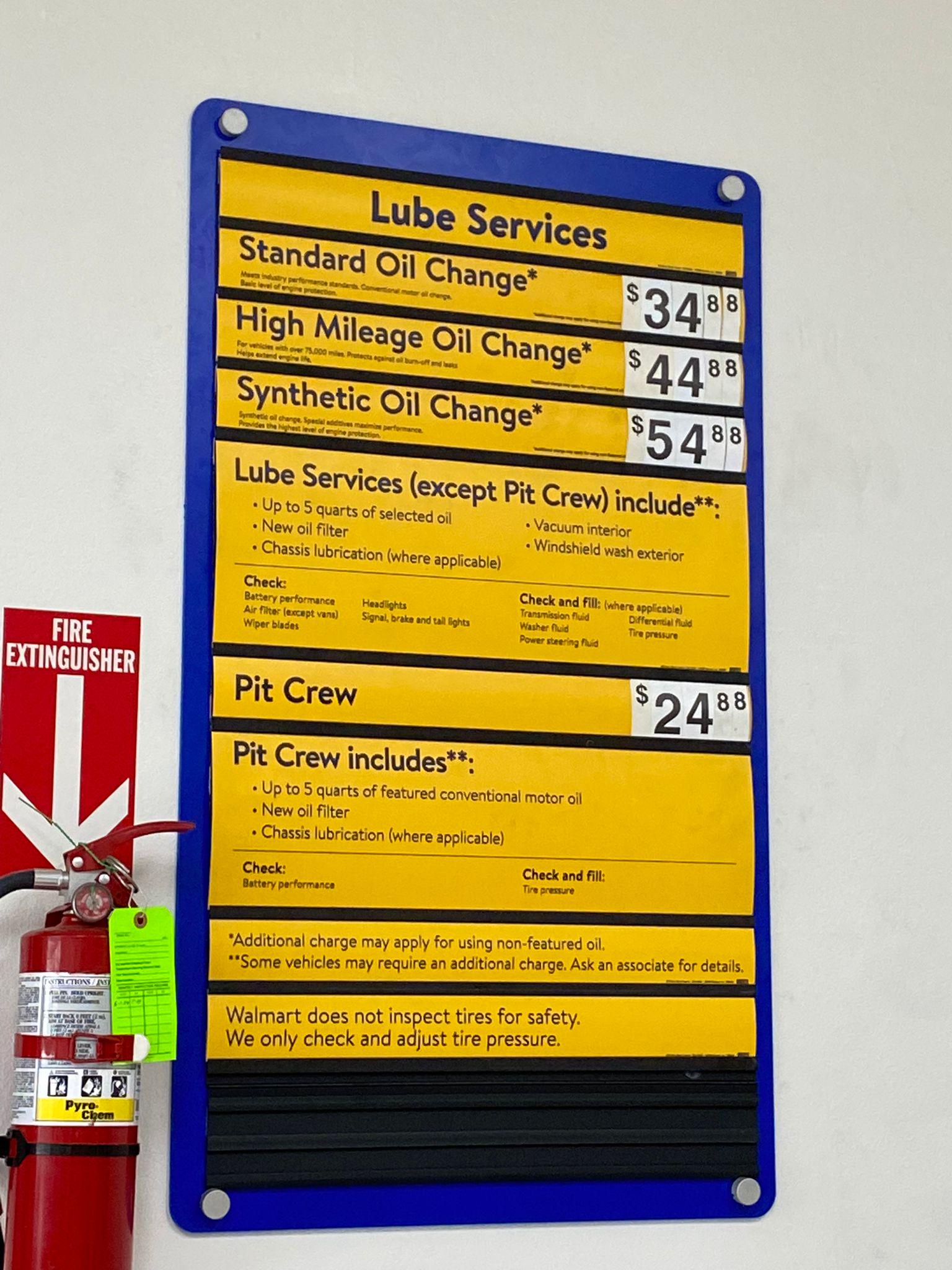 Walmart Oil change Got my daughter to change Prius v engine oil