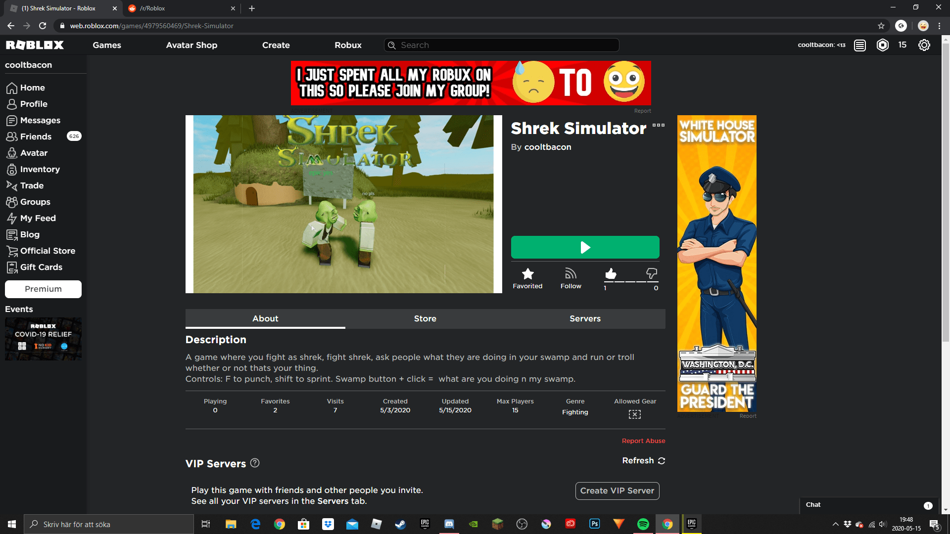 So I spent days developing a game and now ive spent too much money on