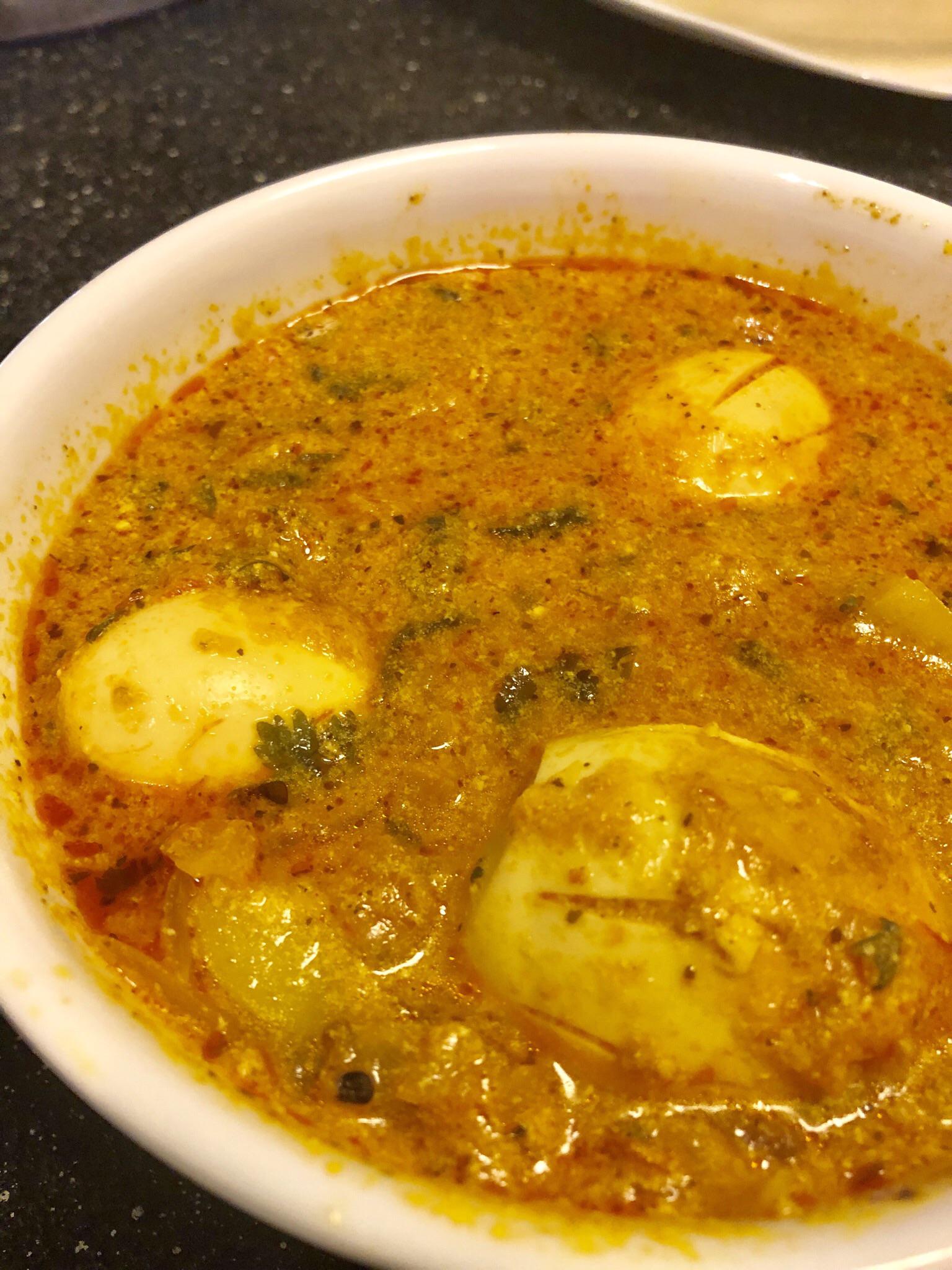 [Homemade] Egg and Potato curry food