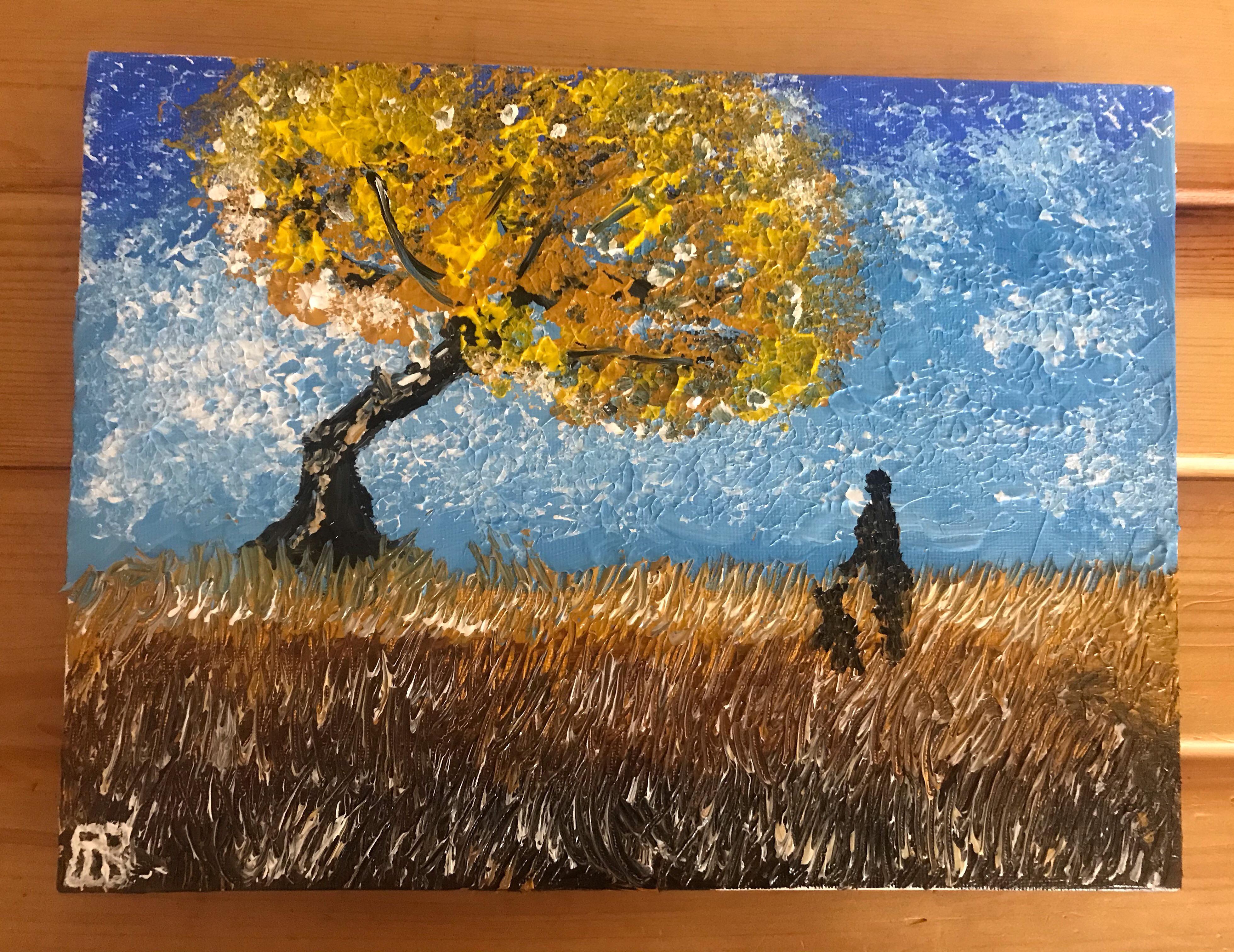 From a YouTube tutorial. Thanks Jay Lee for your video. r/acrylicpainting