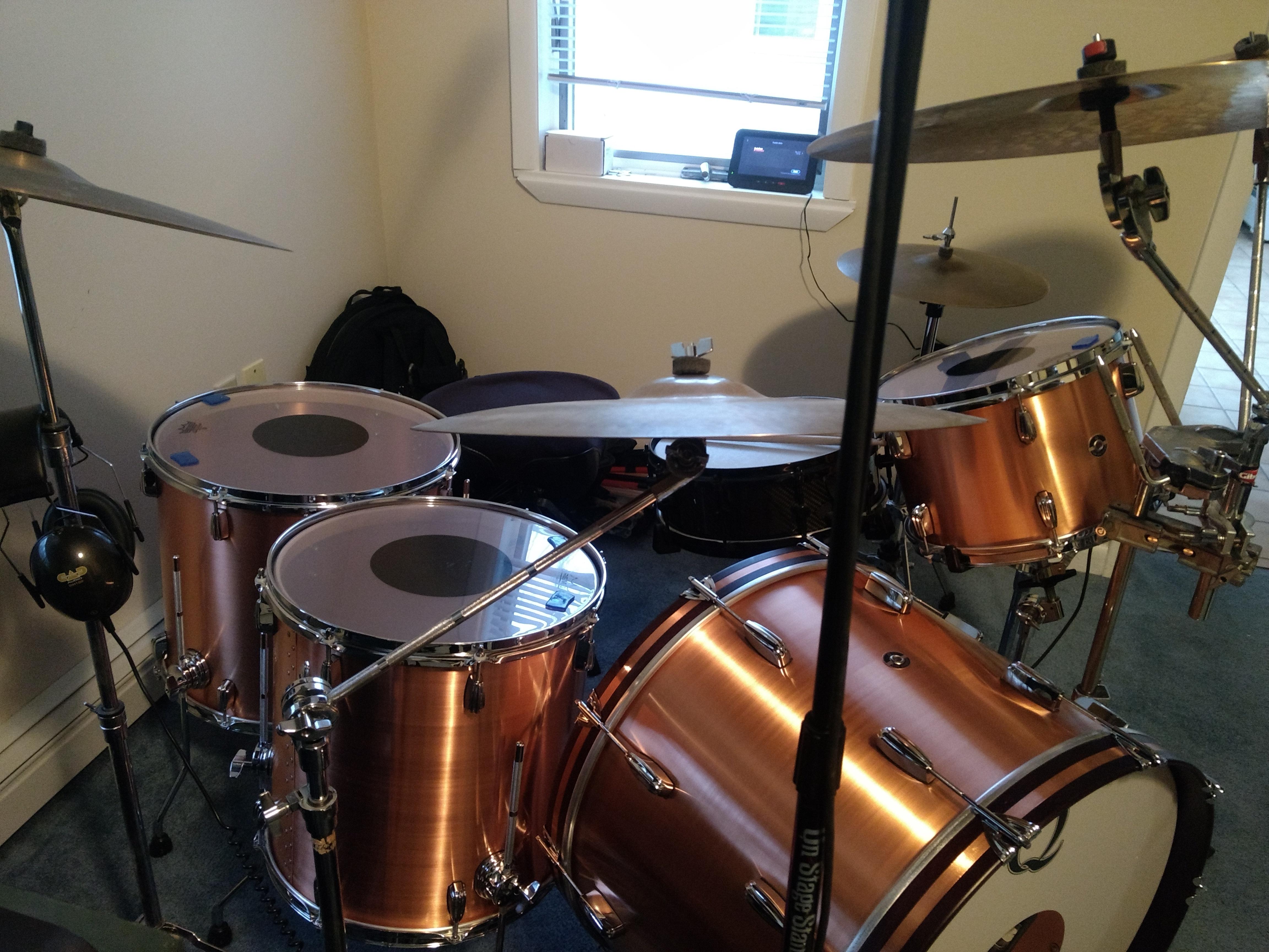 New to me Q drums copper kit! r/drums