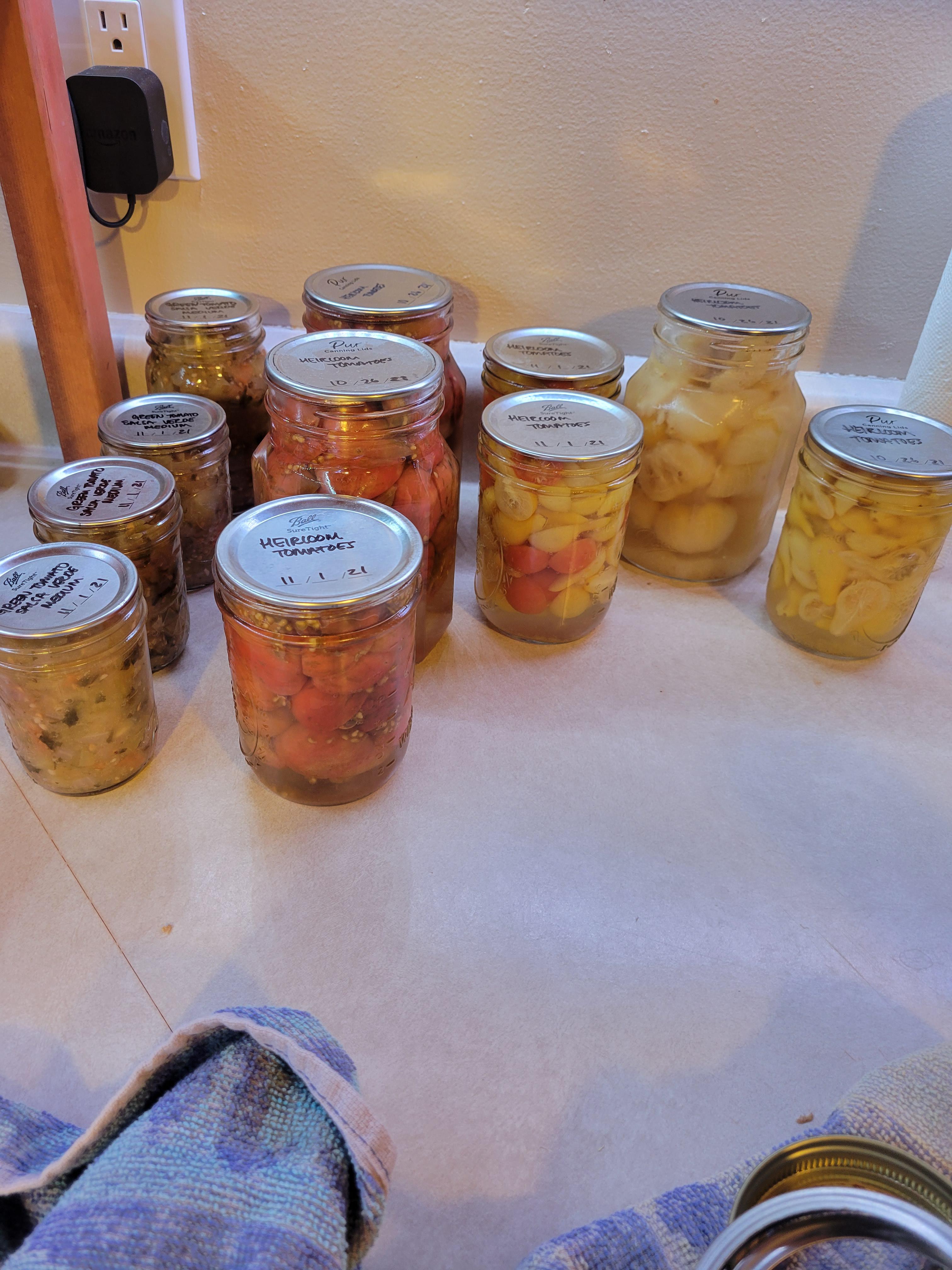 First time canning heirloom tomatoes from my garden! r/gardening