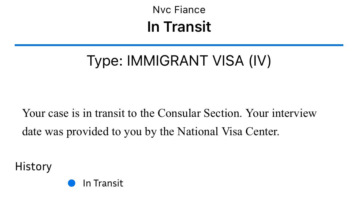 Confusing status NVC K1 Fiance visa I r/NationalVisaCenter
