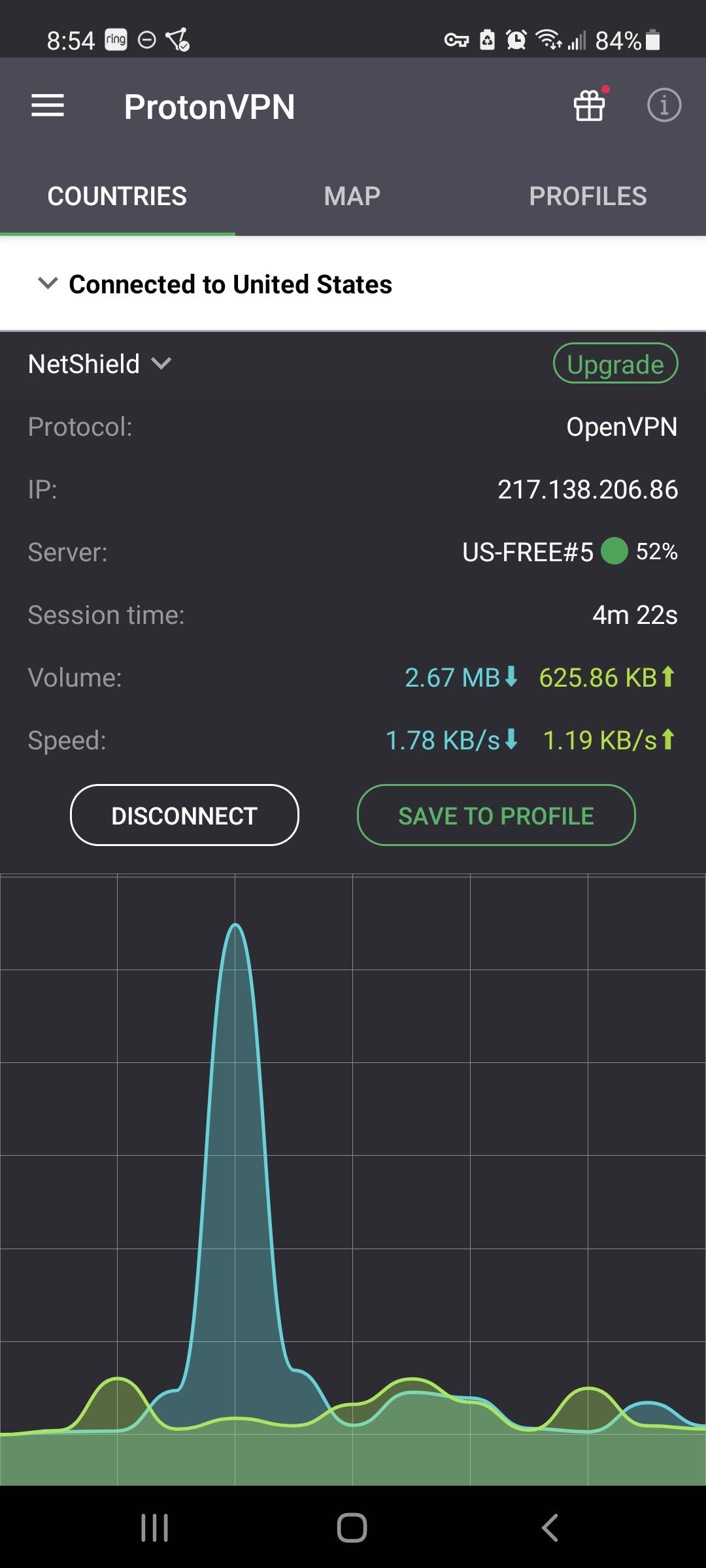 On iPhone I couldn't connect to the VPN in school but on android I can