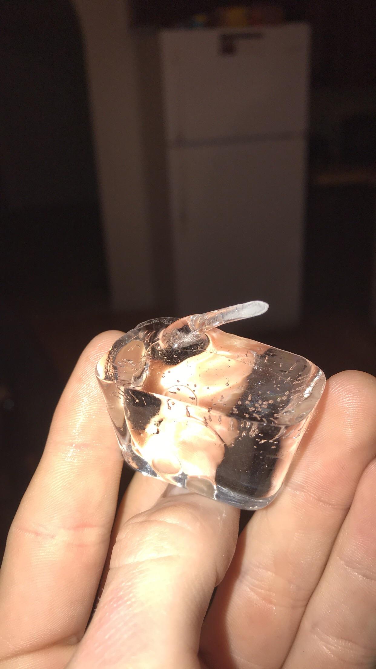 What’s happening to the water ?! My Ice cubes are growing crystal like ice spikes everywhere