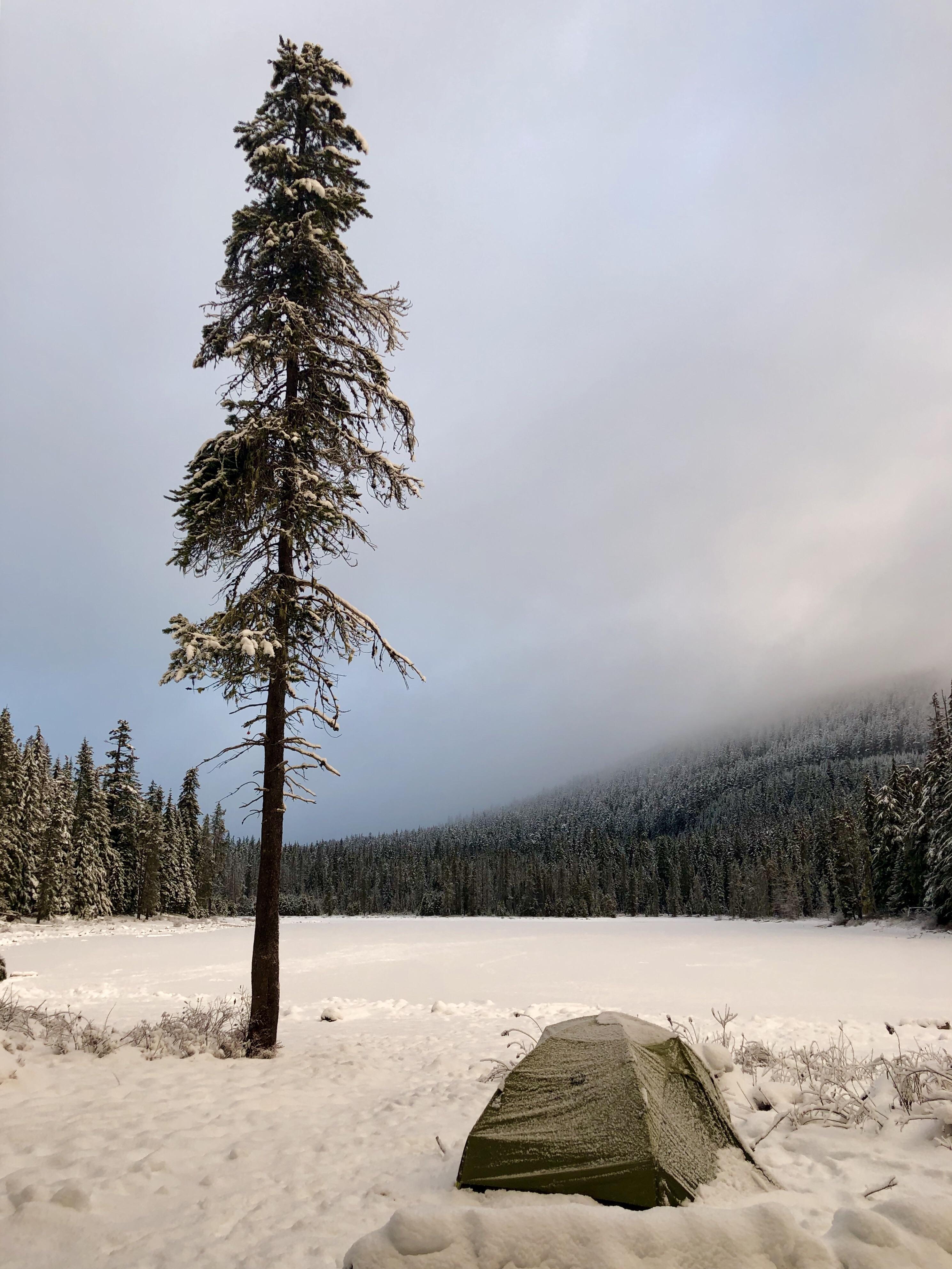 Early season snow camping on Mt Hood Oregon r/camping