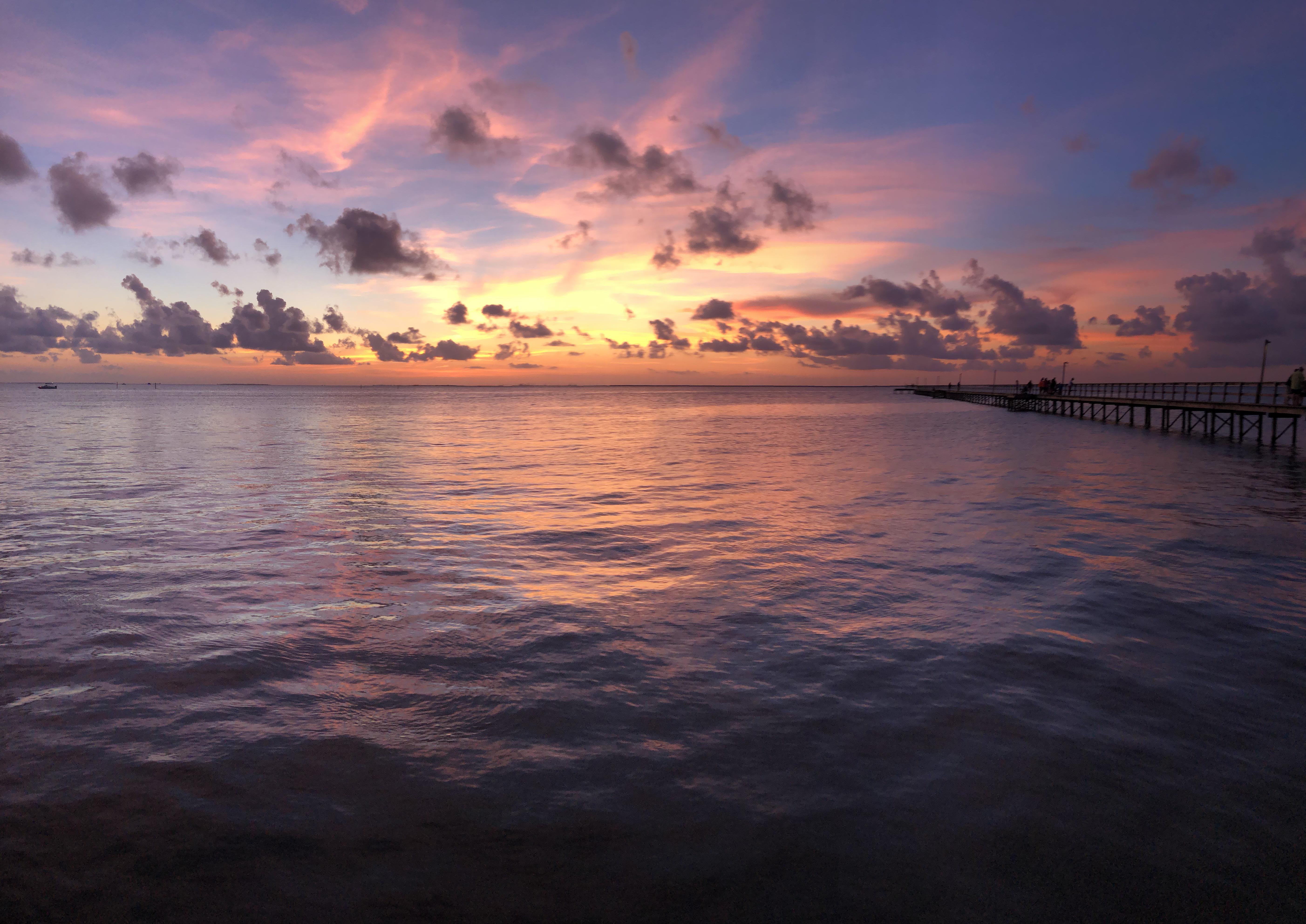 Sunset from the Sea Isle pier r/galveston